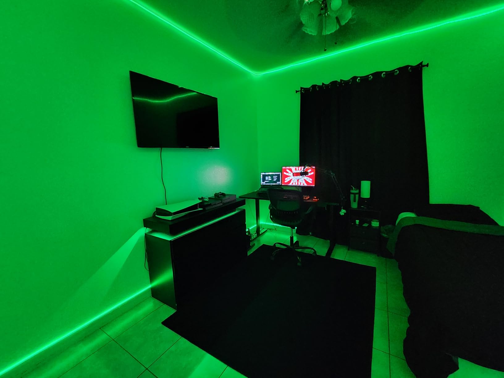 SILFU Neon Rope Lights, 50FT RGB LED Strip Lights, Waterproof IP67 LED Lights for Bedroom, DIY Design, Music Sync, 44 Key Remote Control, Multiple Modes for Bedroom, Holiday Decoration customer photo 1