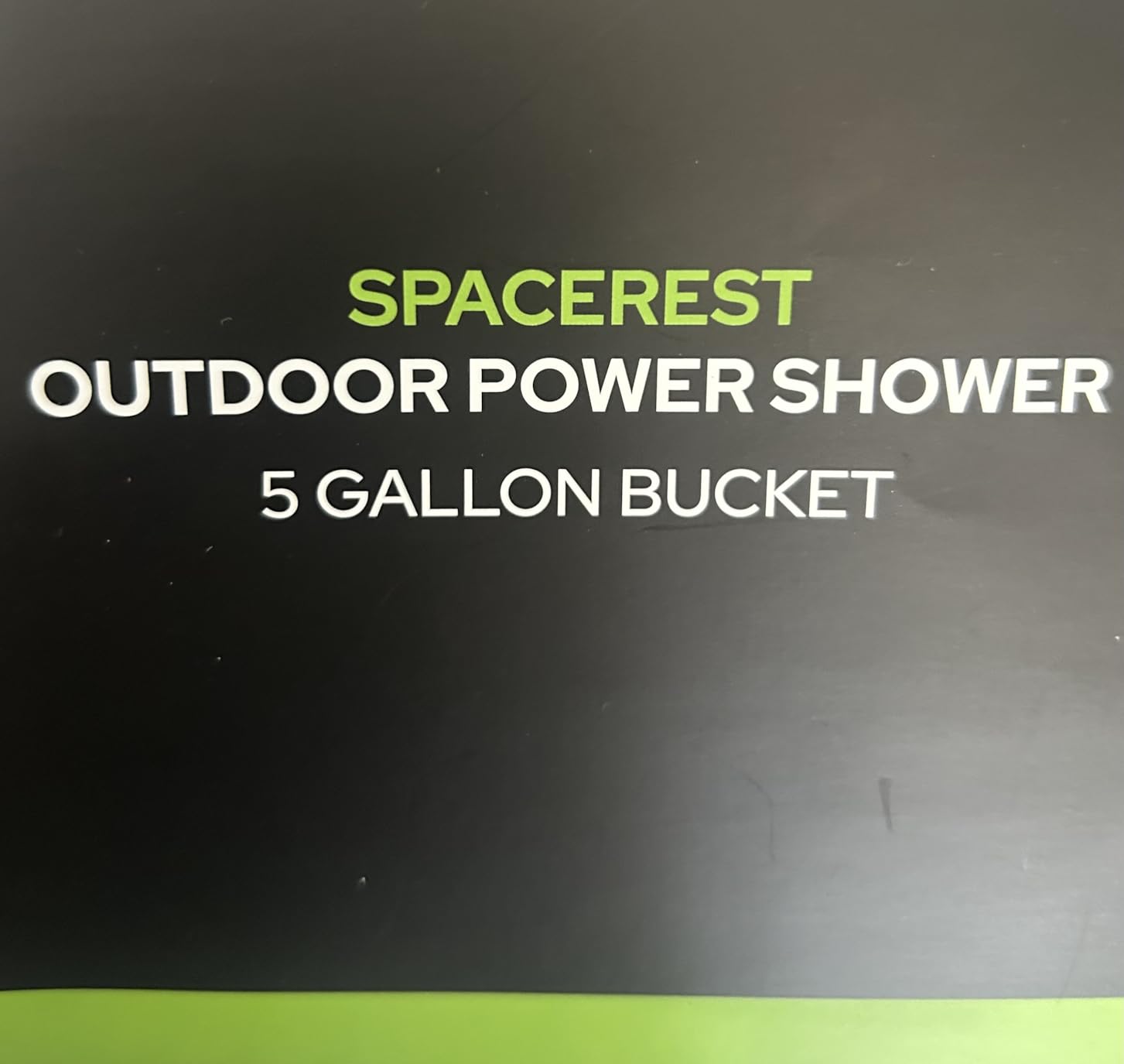 SPACEREST Portable Shower for Camping with Integrated Design - Spill-Resistant, Electric Camping Shower, 5-Gallon Food-Grade Water Jug for Outdoor, Beach, Hiking, Dog Wash, 2 Batteries customer photo 2