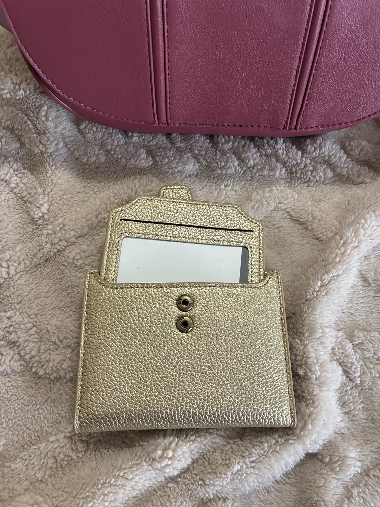 Small Wallet Women RFID Blocking Soft Leather Bifold Compact Card Holder Wallet for Women with Zipper Coin Pocket 4 ID Window customer photo 2