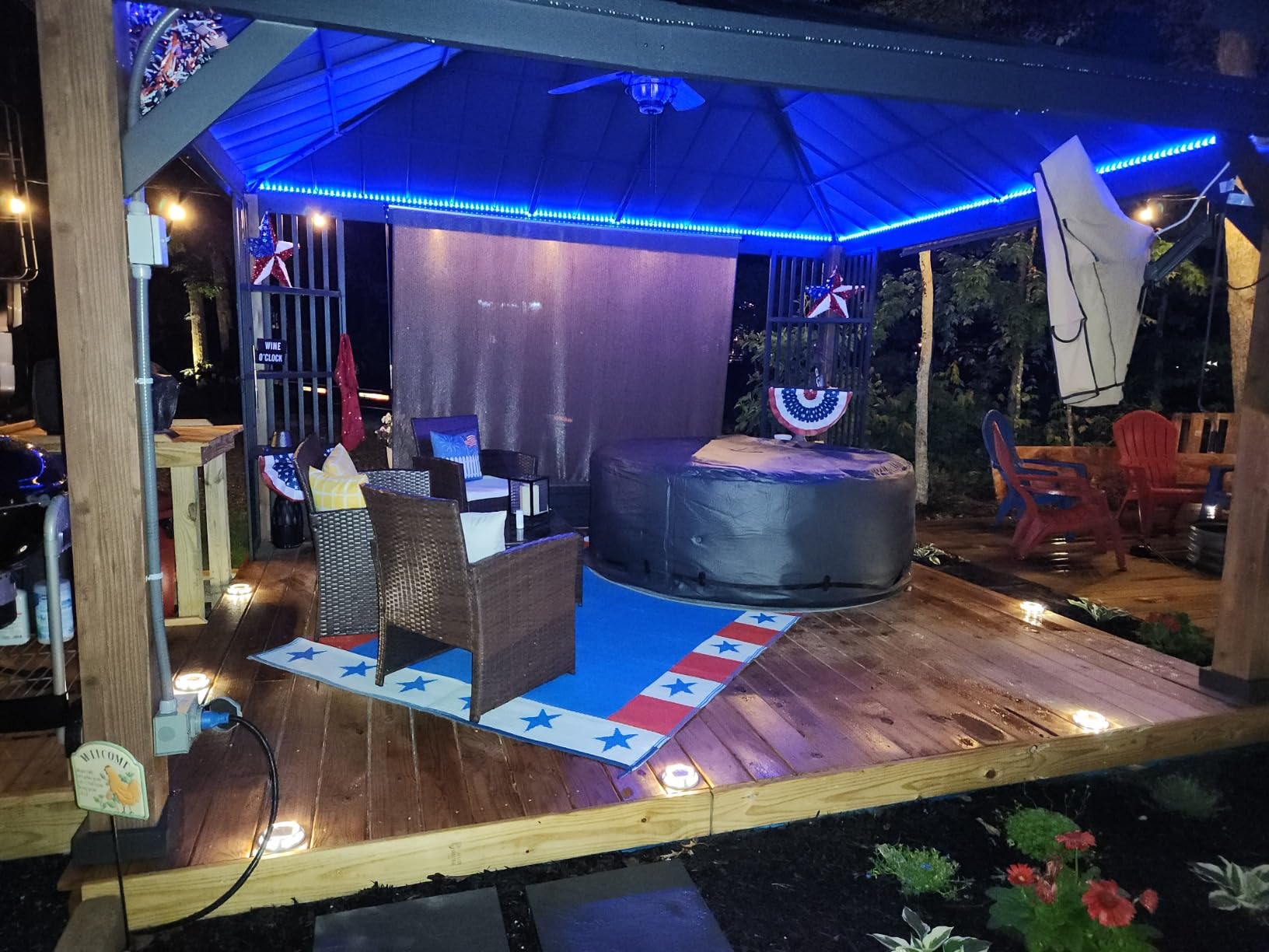 28427EH PureSpa Bubble Massage Spa Set Outdoor Inflatable Portable Hot Tub, Includes Energy Efficient Spa Cover, Saltwater System Ready, 6 Person, 85in x 28in customer photo 1