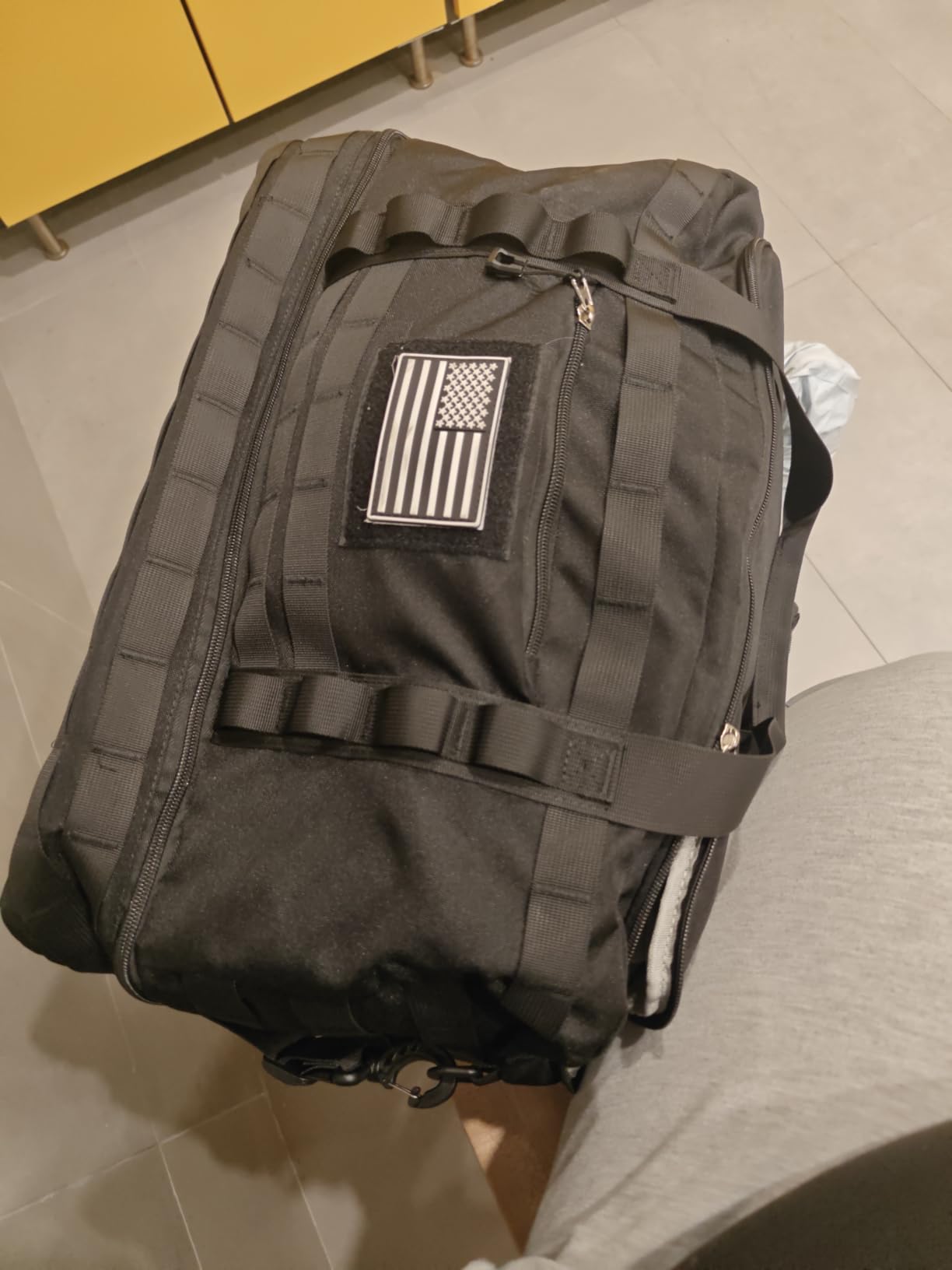 ETRONIK Gym Bag for Men Women, Carry on Luggage 22x14x9 Airline Approved, Tactical Travel Duffle Bag customer photo 2