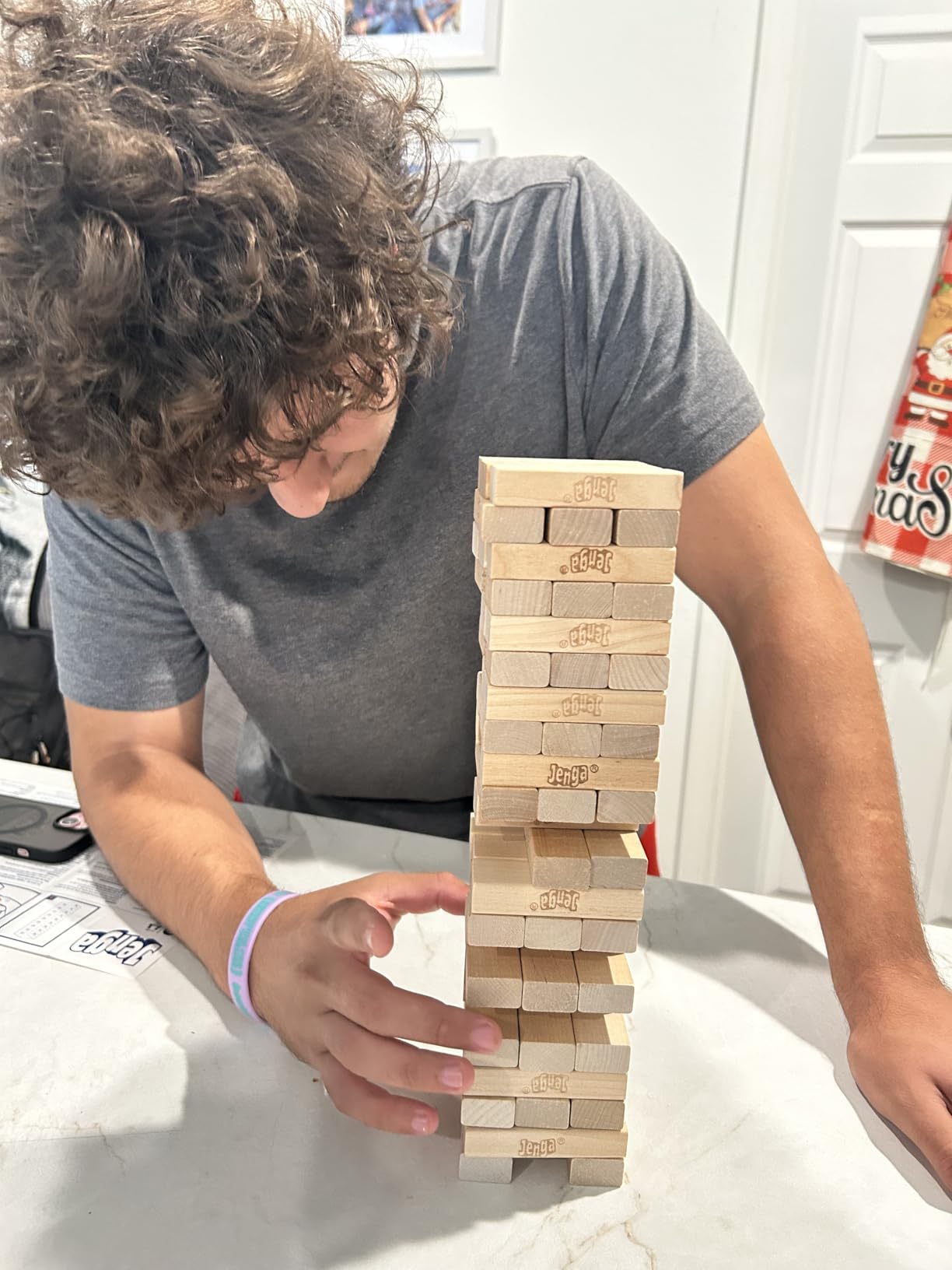Official Hasbro Games Jenga Game | Digital Die for 6 More Ways to Play | Original Wood Block Game | Stacking Tower | Ages 6+ | 1+ Players | Party Games customer photo 1