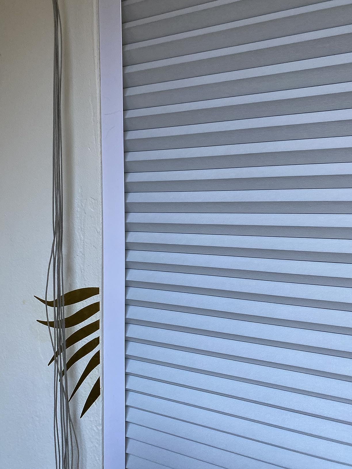 Changshade Motorized Cellular Shades with Remote Control Smart Blinds Compatible with Alexa, Google Home, Smarthings, Custom Size Electronic Automatic Shades for Indoor Windows Doors, Blackout customer photo 1
