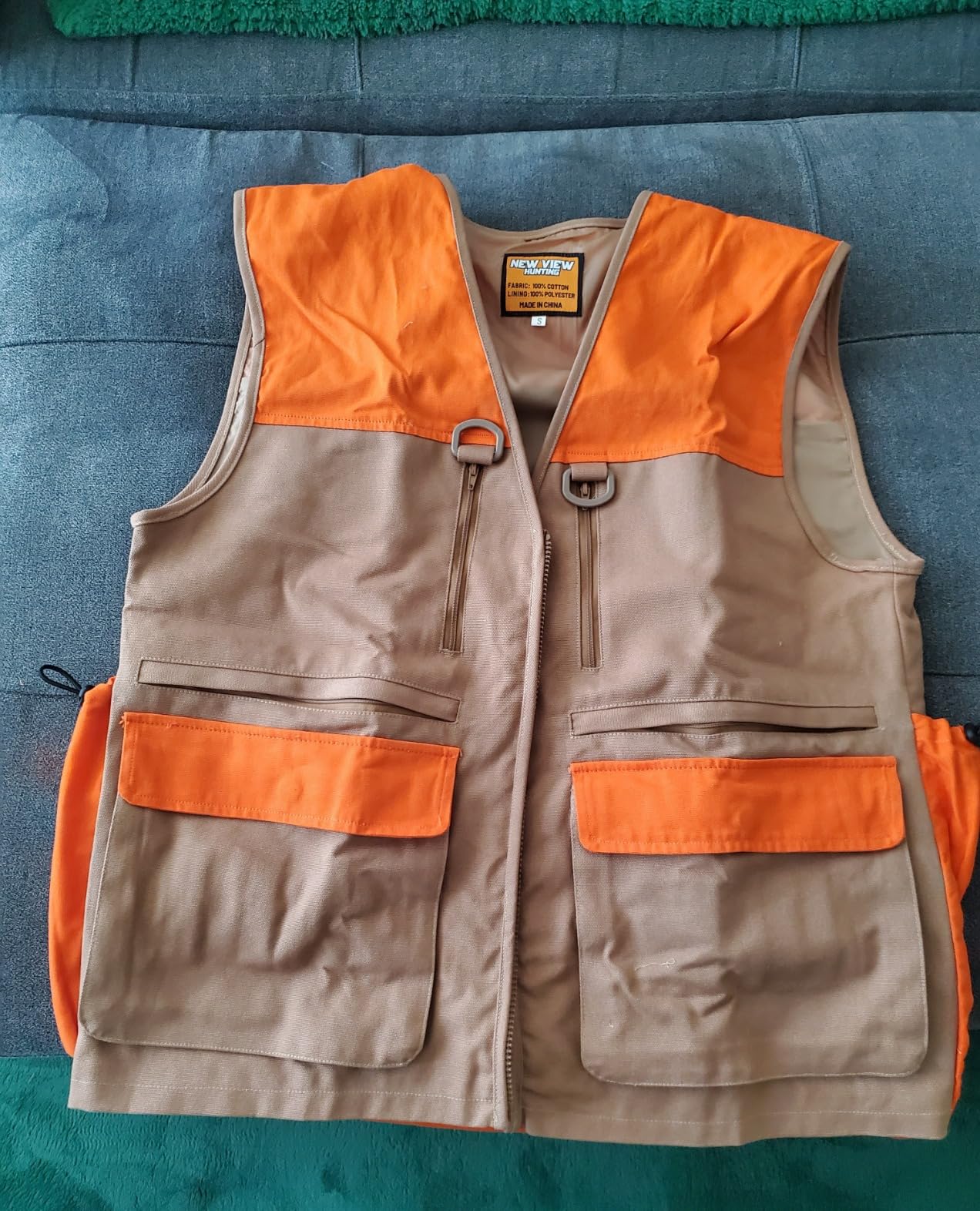 NEW VIEW Upland Hunting Vest for Men- Blaze Orange, Pheasant Hunting Vest with Game Pouch, Bird Hunting Vest for Quail customer photo 2