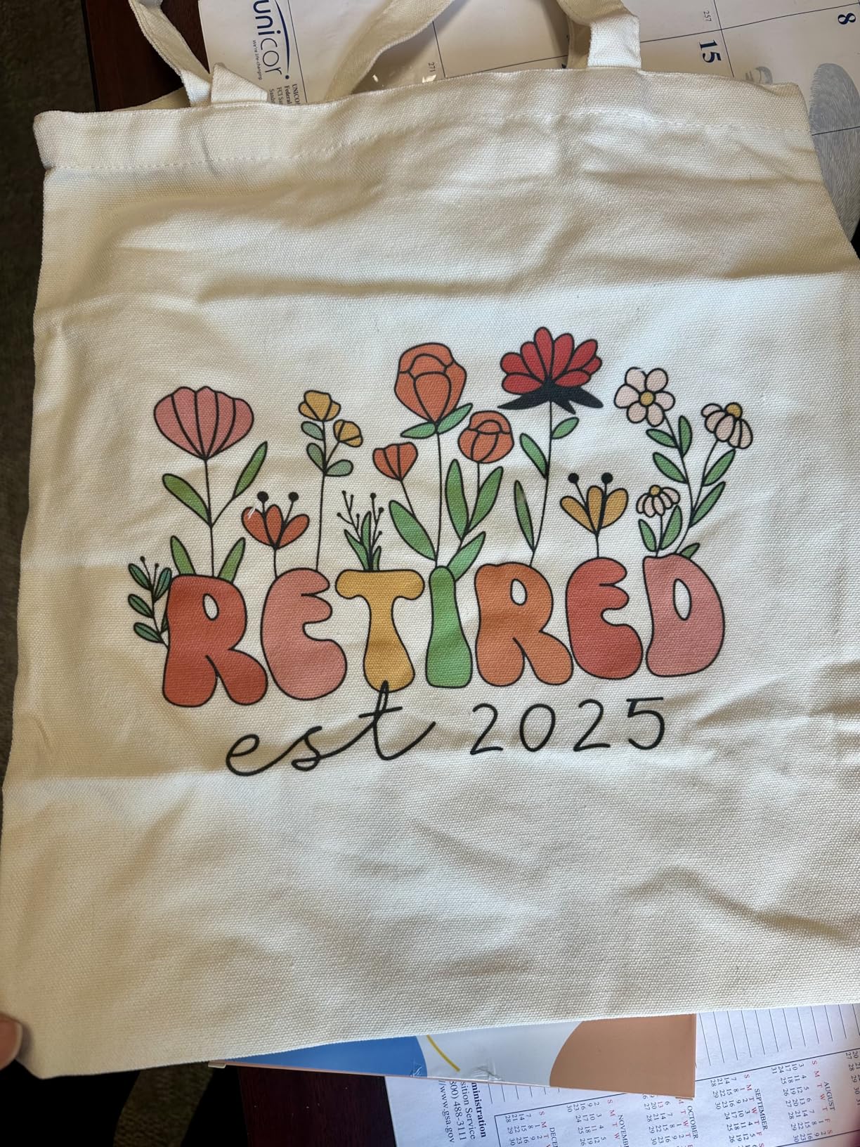 Maciebelle Retirement Gift for Woman 2026, Cool Retirement Gifts for Women, Canvas Tote Bag Best Gifts customer photo 2