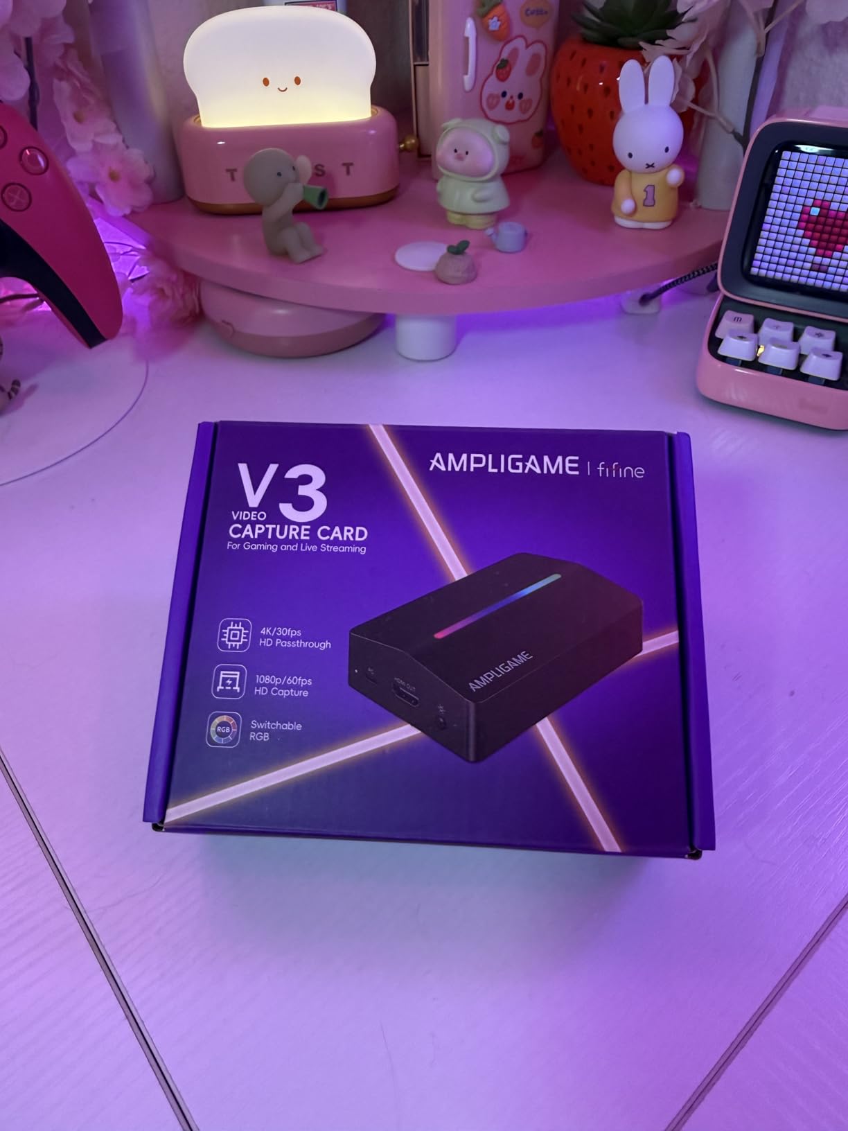 Fifine AmpliGame Video Capture Card, HD 1080 60fps for Audio Video, Gaming, Live Streaming, 4K HDMI to USB Capture Card Compatible with PS4/Windows/Mac OS/Switch/Xbox-V3 customer photo 2