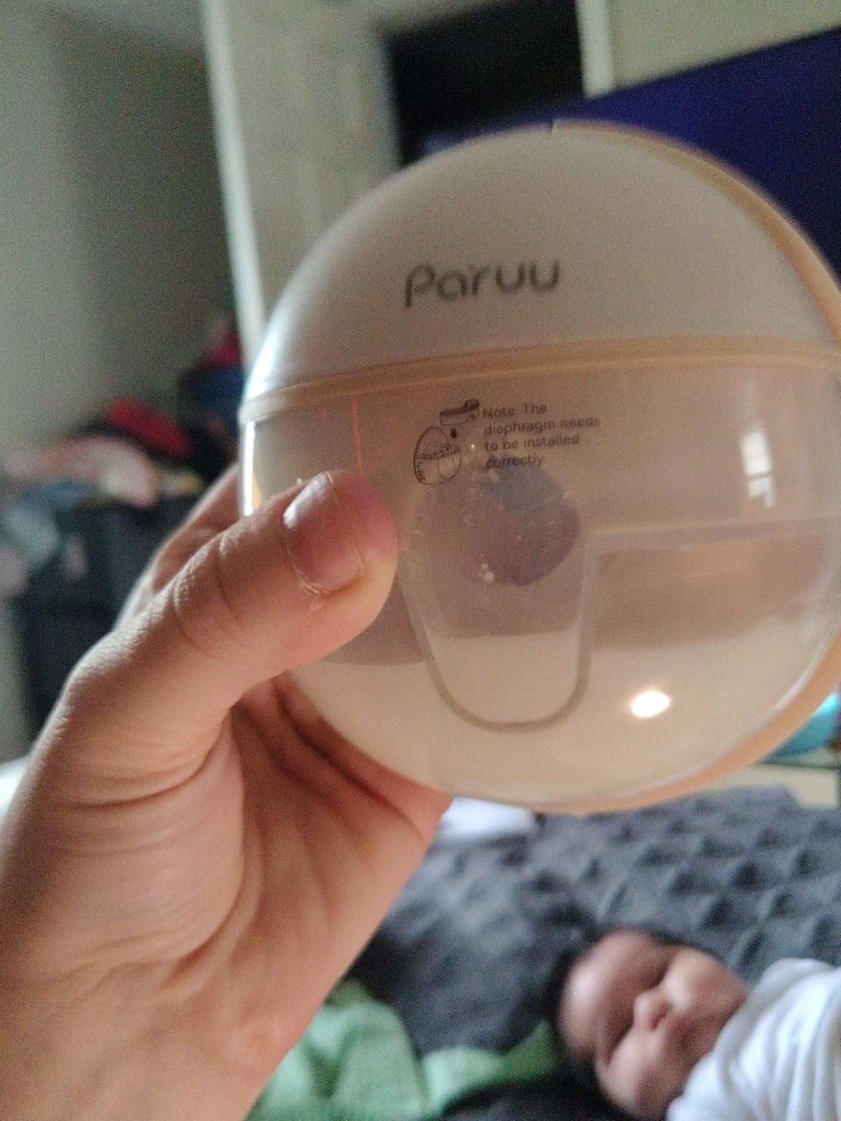 Paruu Hands Free Breast Pump P16, Wearable Breast Pump Electric Portable with 4 Modes & 12 Levels, Max 309mmHg Strong Suction 19/21/24mm Flange Inserts Wearable Breastfeeding Pump, 2 Pack (Nude) customer photo 2