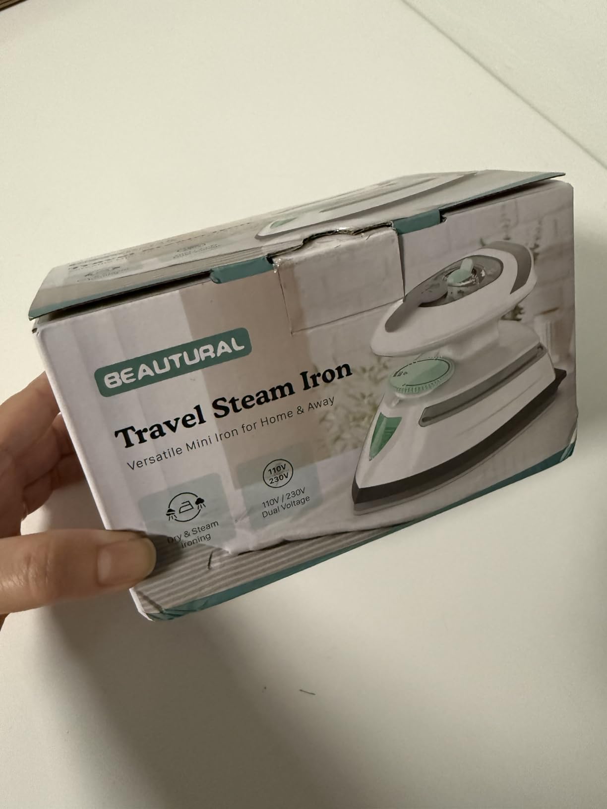 BEAUTURAL Mini Travel Steam Iron for Clothes with Dual Voltage, Temperature Control, Non-Stick Soleplate and Cord Storage, Ideal for Sewing, Quilting and Handcraft customer photo 2