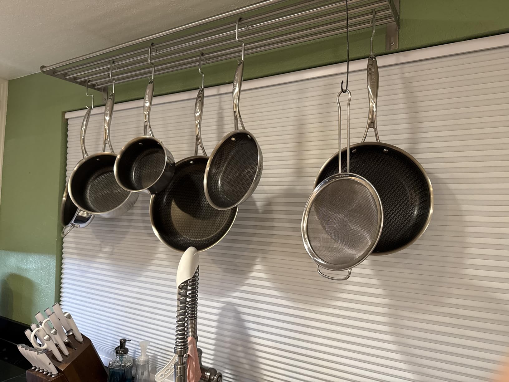 Deluxe 13 Piece Hybrid Ceramic Nonstick Stainless Steel Cookware Set-5 Piece Frying Pan Set, 6 PC Pot Set, 3.7QT Deep Sauté Pan&Lid, Induction Ready, Stay Cool, PFOA Free Compatible with All Cooktops customer photo 1