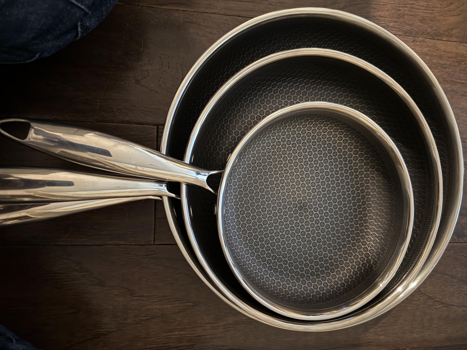 Deluxe 13 Piece Hybrid Ceramic Nonstick Stainless Steel Cookware Set-5 Piece Frying Pan Set, 6 PC Pot Set, 3.7QT Deep Sauté Pan&Lid, Induction Ready, Stay Cool, PFOA Free Compatible with All Cooktops customer photo 2