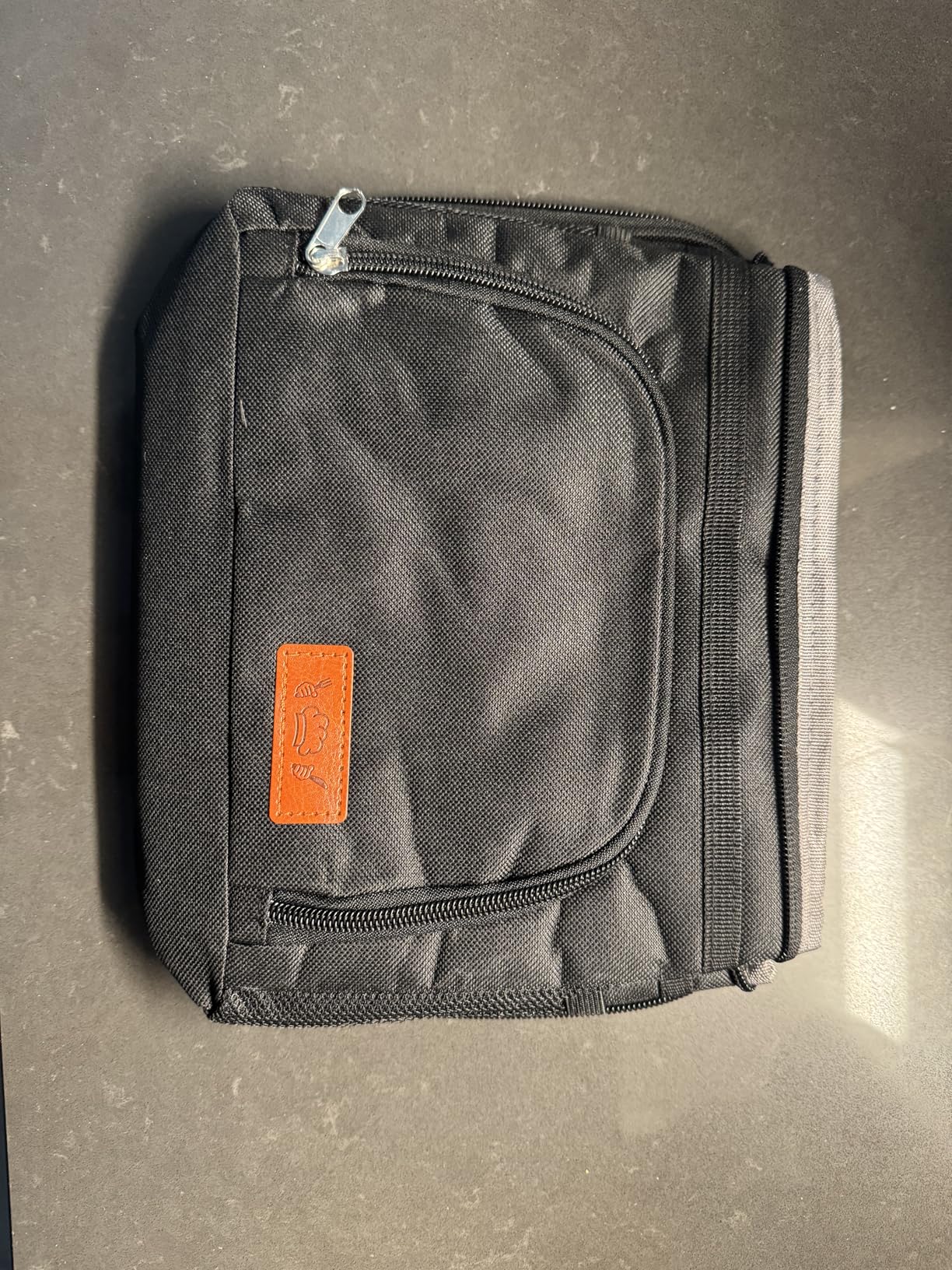 HOTOR Insulated Lunch Box for Men & Women - Leak-Proof Cooler Lunch Bag with 4 Pockets, Adjustable Strap, Ideal for Work, Picnic, Travel - Medium, Black, 10.2