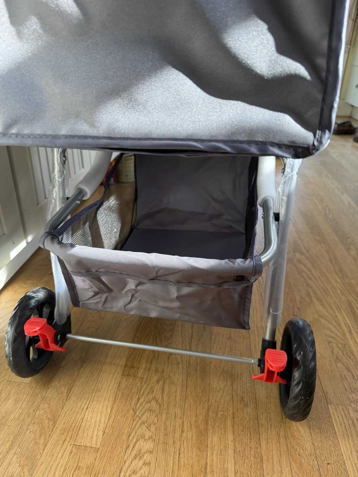 Sweetcrispy Pet Stroller for Dogs and Cats | Foldable, Lightweight, and Durable | Ideal for Small to Medium Pets | Includes Storage Basket and Cup Holders customer photo 2