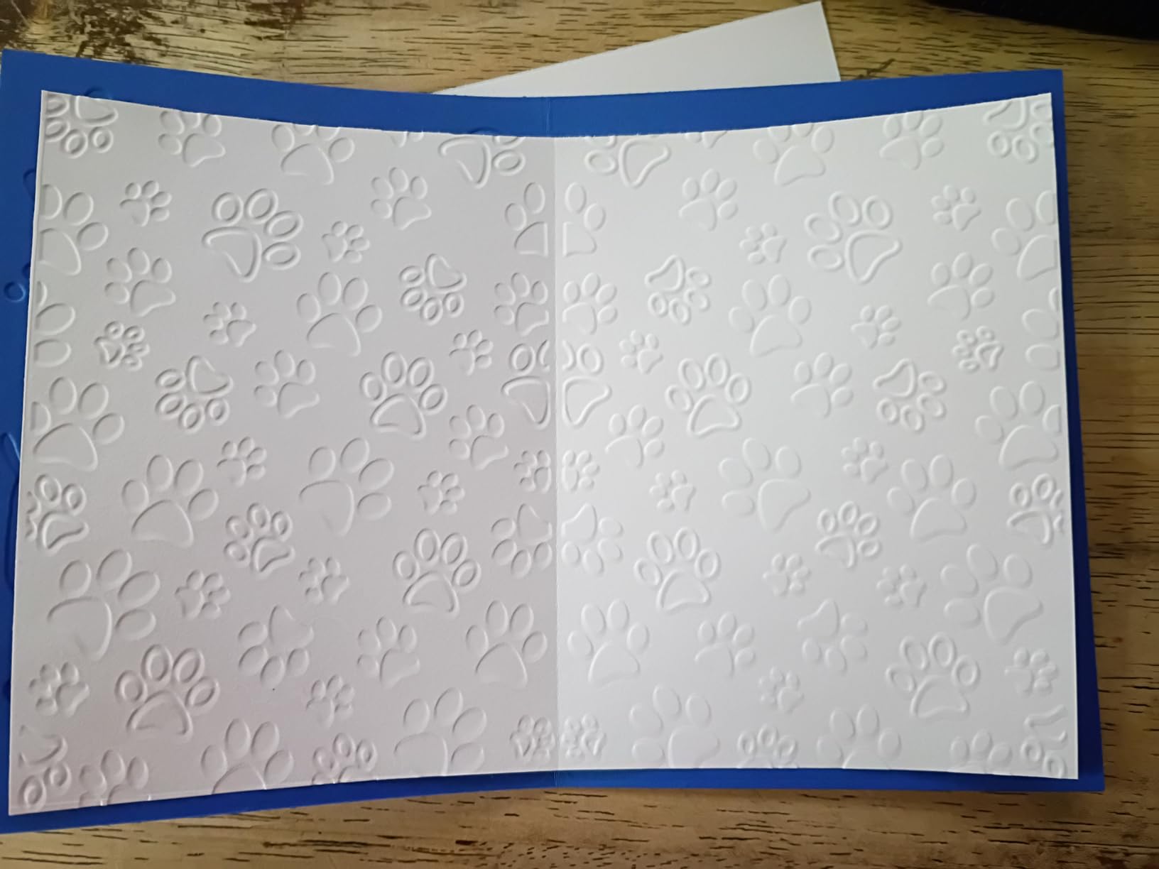 Dog Paw Print Background Plastic Embossing Folders for Card Making Pet Cat Paw Print Background Scrapbooking Plastic Template Photo Album Card Paper Handmade DIY Craft Decoration Template Molds customer photo 2