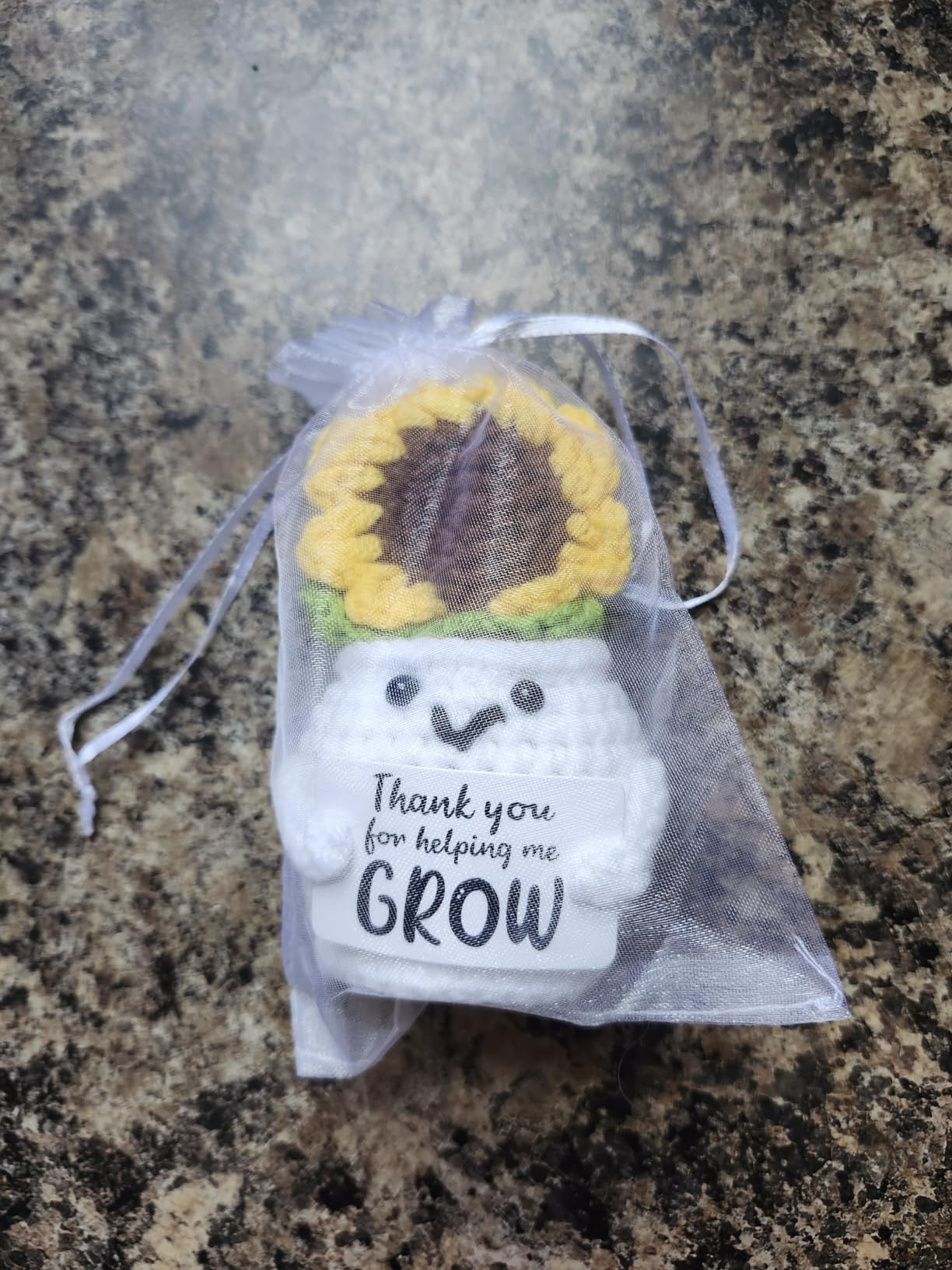 MBL Teacher Appreciation Gifts for Women - Thank You Sunflower Crochet Flower Teacher's Day Retirement Graduation Gift customer photo 1