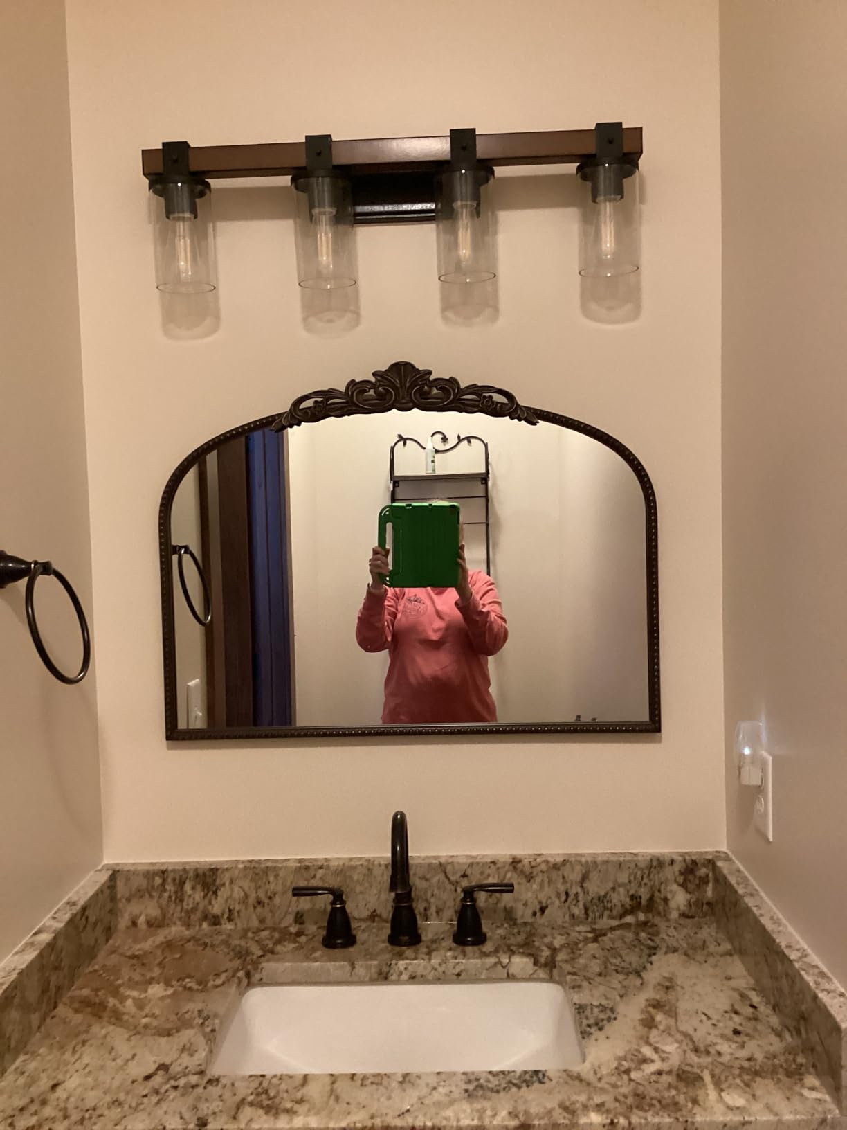 Micasso Large Gold Antique Mirror: 40