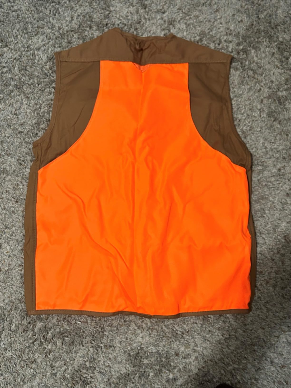 Upland Hunting Vest with Multi Pockets Brown/Orange Upland Game Field Bird Hunting Vest customer photo 2