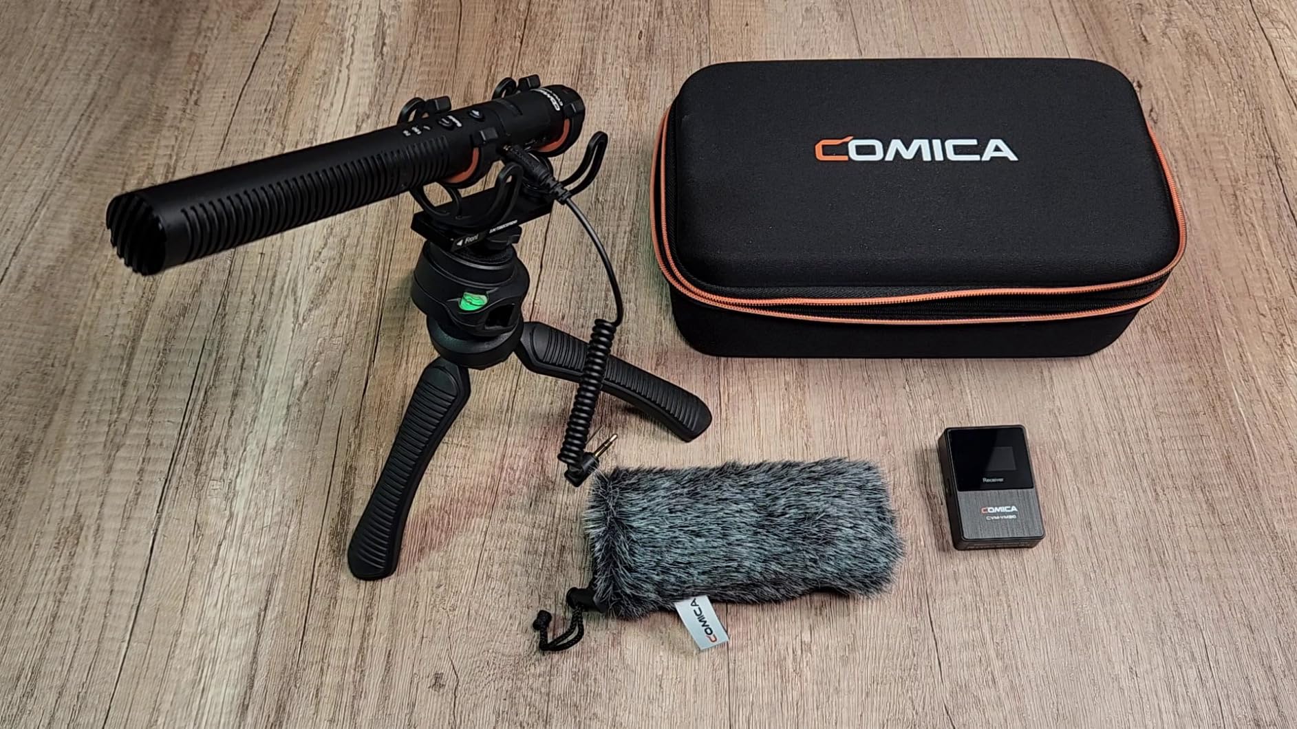 COMICA VM40 Shotgun Microphone with Wired & Wireless Modes, 48kHz/32-bit Float Recording, 32GB Storage, Super Cardioid Video Mic for Canon, Nikon, Sony DSLR Camera, Camcorder, Filming, Video Recording customer photo 1