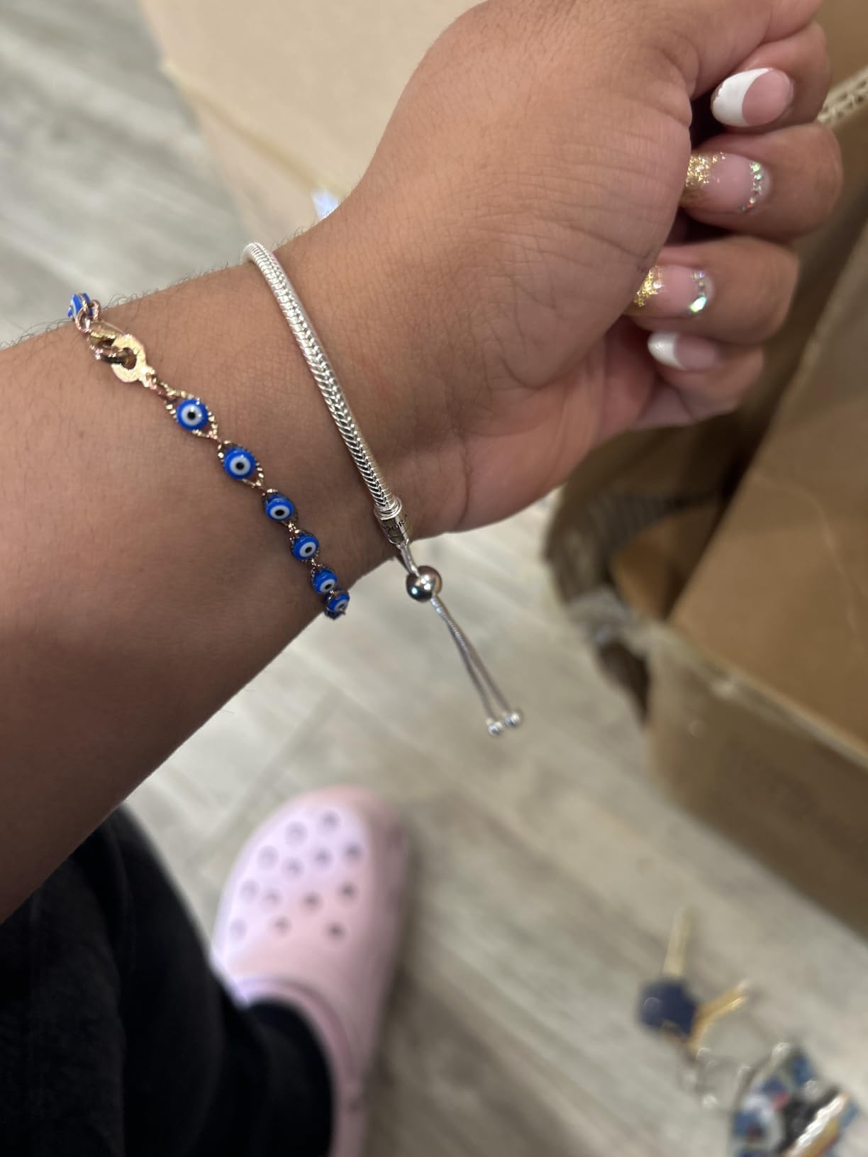 Snake Chain Slider Bracelet - With Gift Box customer photo 1
