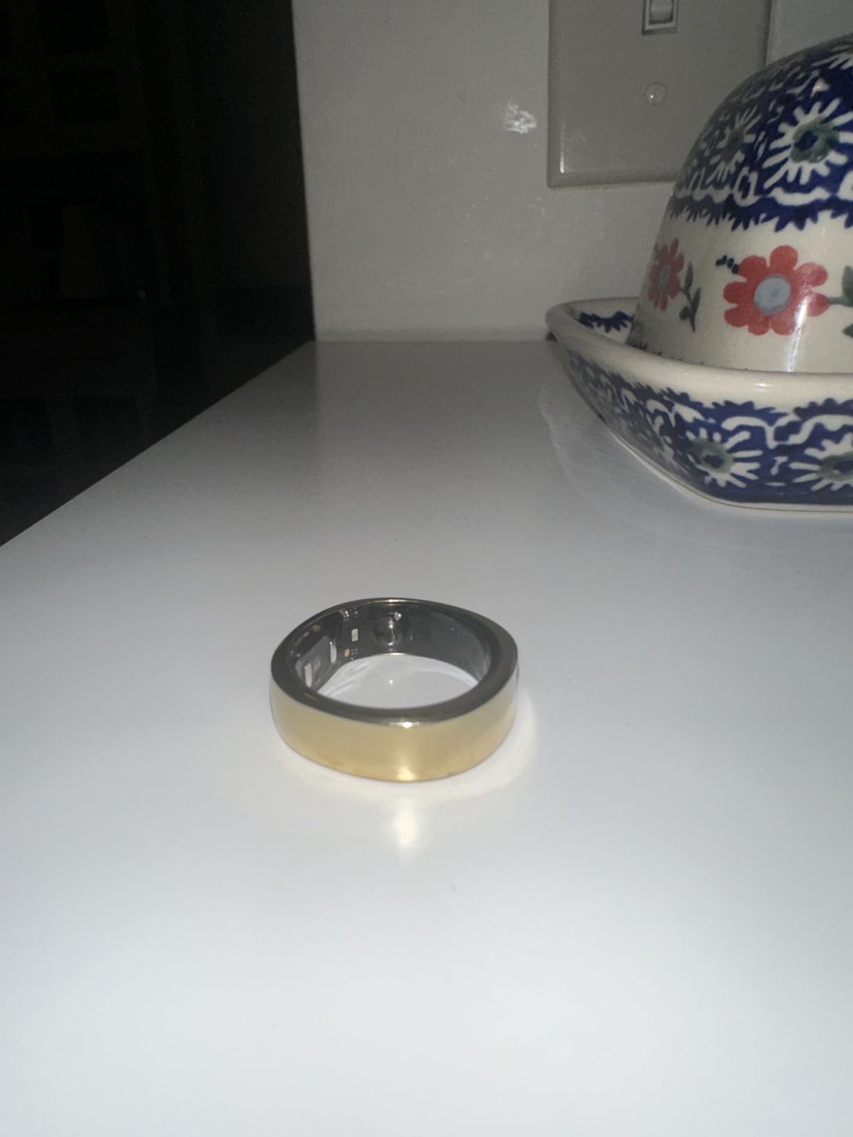 RingConn Gen 2, World's First Smart Ring with Sleep Apnea Monitoring, No APP Subscription, 12-Day Battery Life, Stress/Heart Rate/Women's Health Tracker, Gold, Size 9 customer photo 1