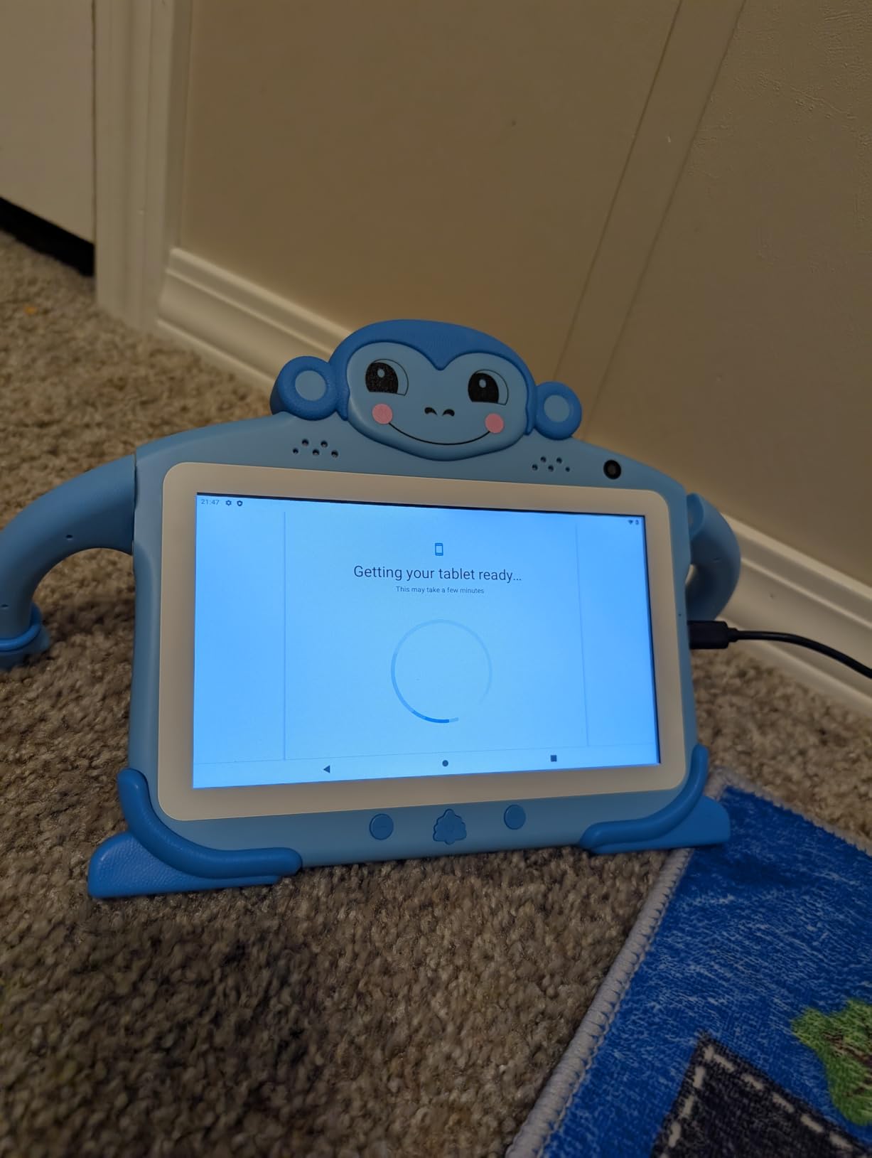 Kids Tablet 7 inch Tablet for Kids 3-7 32GB ROM Toddler Tablets with Youtube WiFi Case, Kids Android Tablets for Kids Toddlers Child Software Installed Parent Controls Lots of Content for Boys Girls customer photo 1