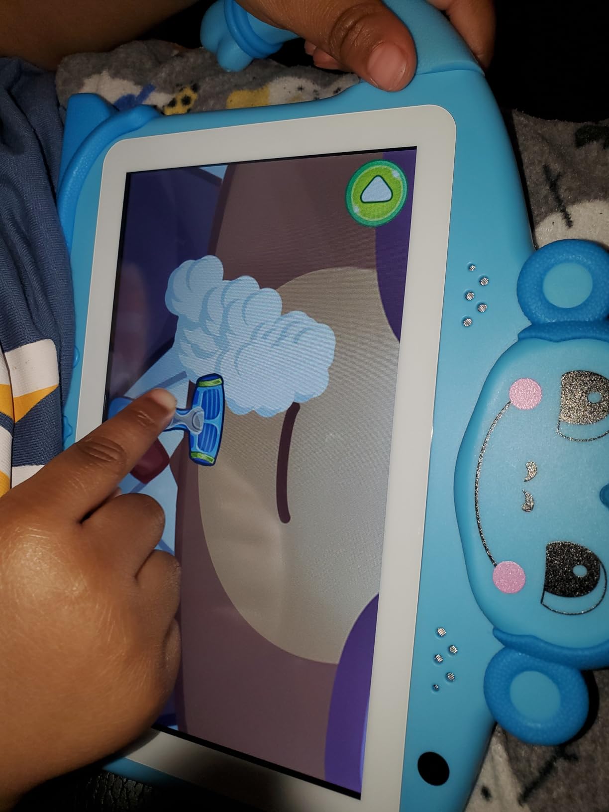 Kids Tablet 7 inch Tablet for Kids 3-7 32GB ROM Toddler Tablets with Youtube WiFi Case, Kids Android Tablets for Kids Toddlers Child Software Installed Parent Controls Lots of Content for Boys Girls customer photo 2