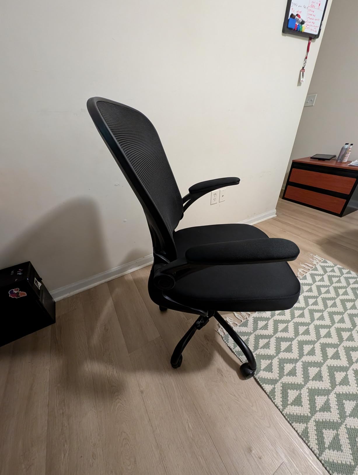Office Chair, Ergonomic Desk Chairs 330LBS Capacity High Back Mesh Computer Chair with Flip-up Armrests, Comfy Work Chair with Adjustable Lumbar Support, Rolling Chair customer photo 1
