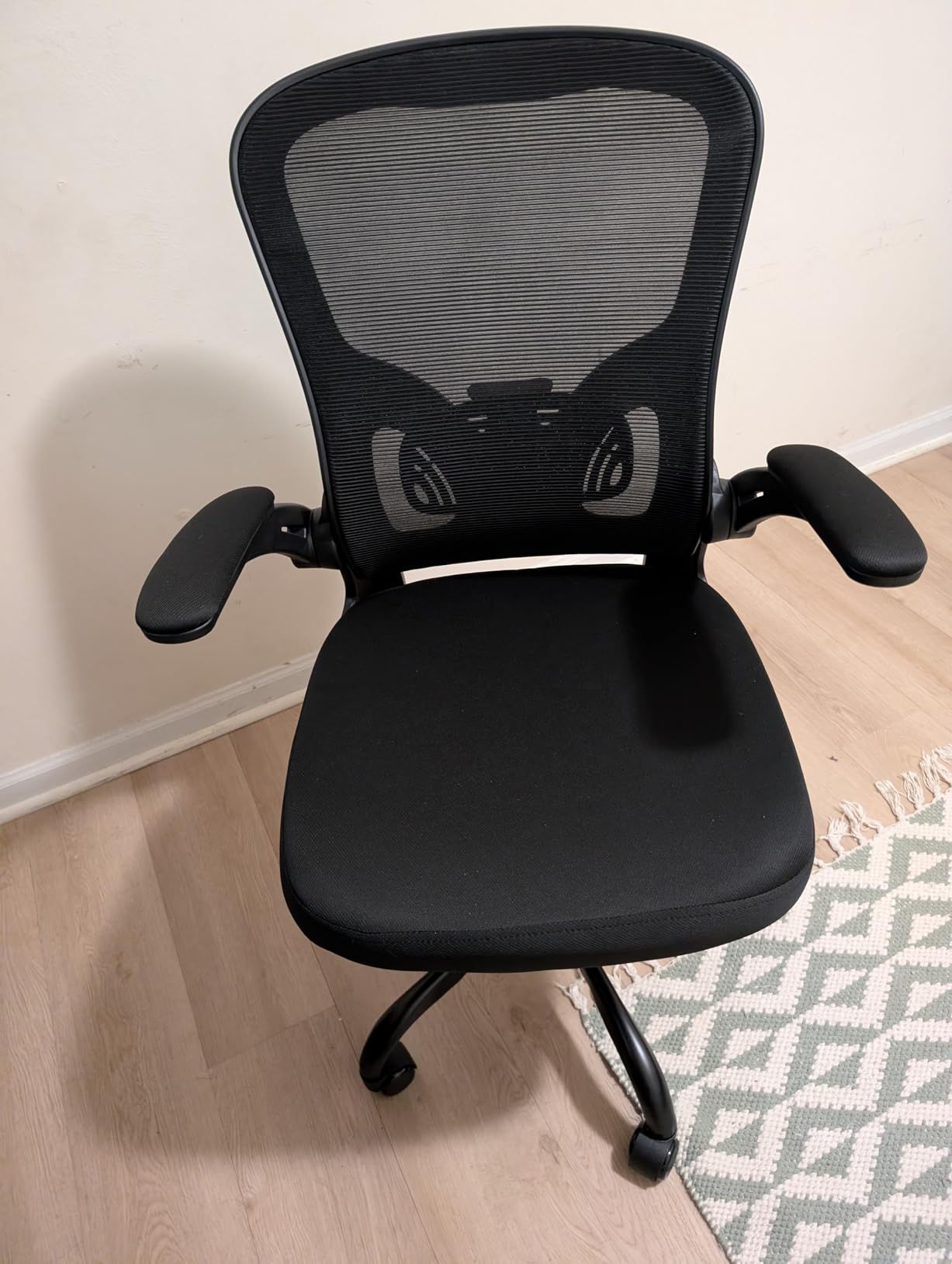 Office Chair, Ergonomic Desk Chairs 330LBS Capacity High Back Mesh Computer Chair with Flip-up Armrests, Comfy Work Chair with Adjustable Lumbar Support, Rolling Chair customer photo 2
