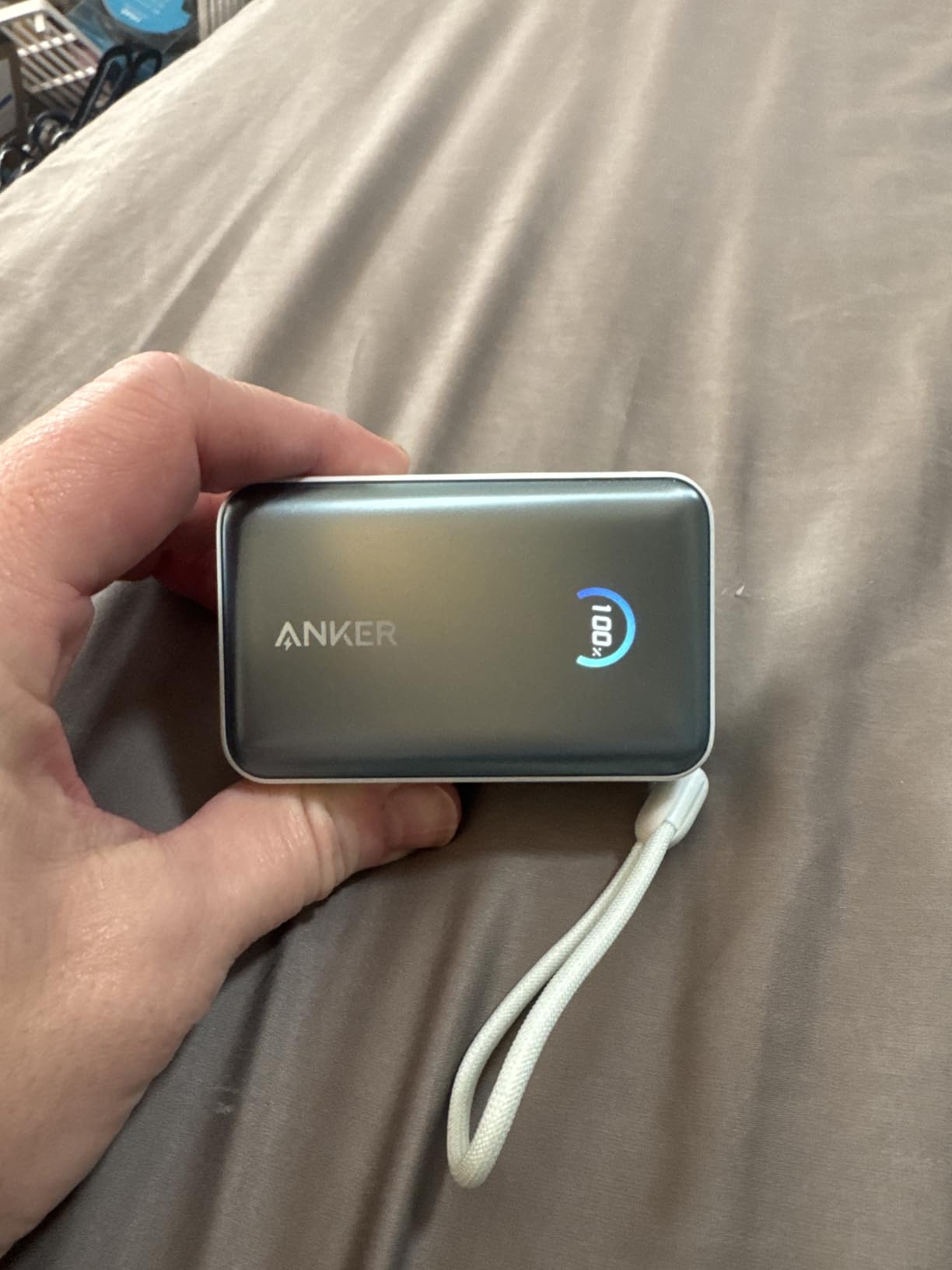 Anker Nano Portable Charger, 45W 10000mAh with 2.3 ft Retractable Cable, Compact Power Bank, Travel Essential Phone Battery Pack customer photo 2