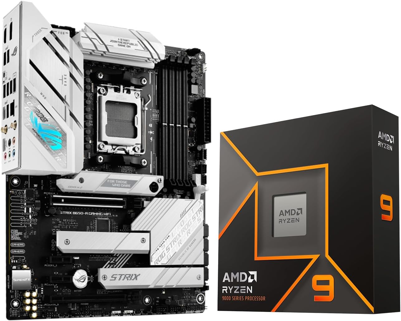 Micro Center AMD Ryzen 9 9900X AM5 CPU Processor Bundle with ASUS ROG Strix B650-A Gaming WiFi 6E AM5 Ryzen 7000 Gaming Motherboard customer photo 2