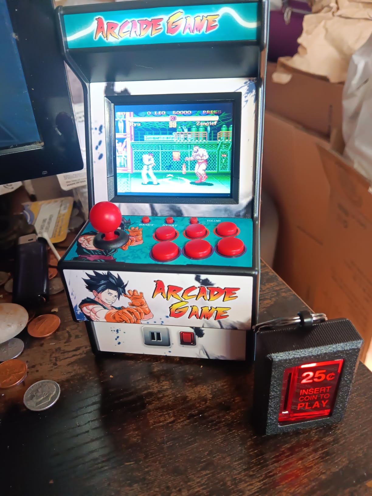 Handheld Game Console, Retro Mini Arcade Machine with 2.8