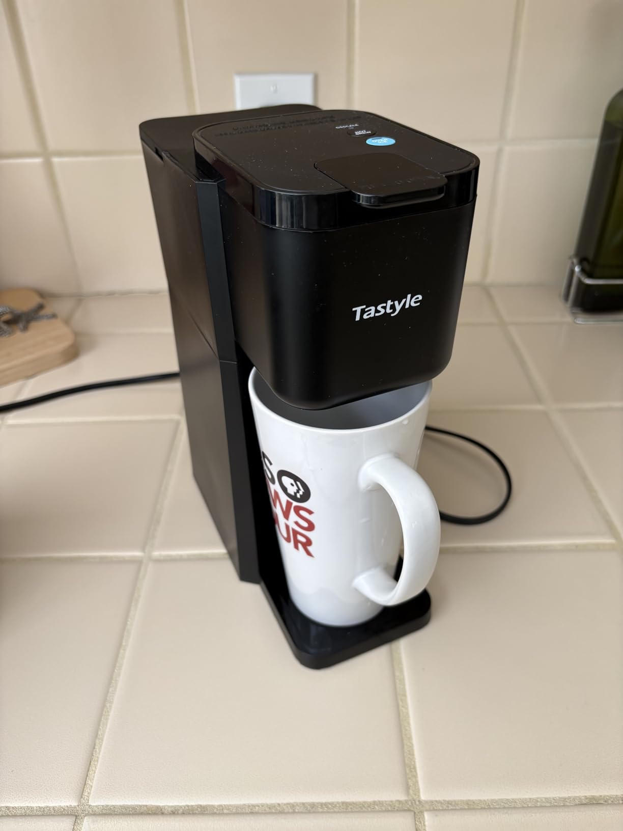Mini Hot and Iced Coffee Maker Single Serve, for K Cup and Ground, 6 to 14 Oz Brew Sizes, with Recipe Book, for Home, Travel, RV, Office and Dorm, Classic Black (2.0 Version) customer photo 2