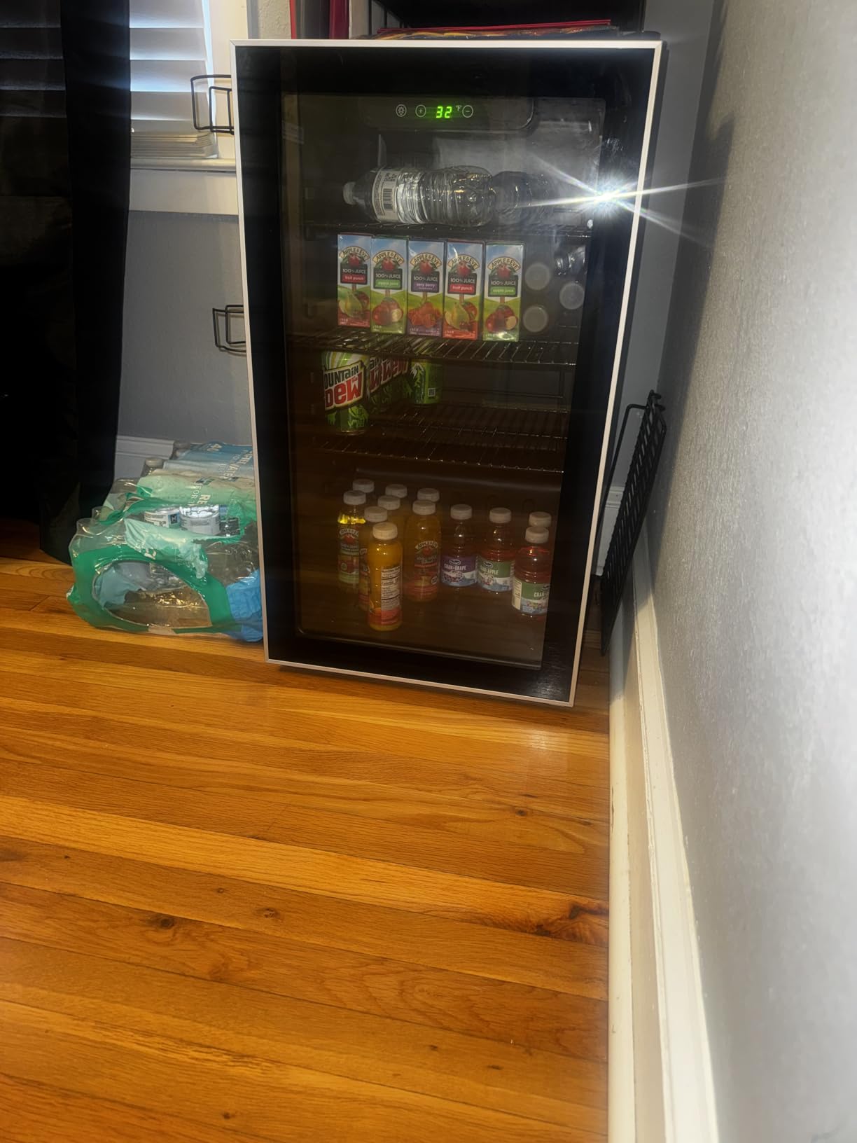 Electactic Wine Cooler 37 Bottle Freestanding Fridge with Stainless Steel Reversible Glass Door, 145 Can Beverage Refrigerator Quiet Compressor for Home Kitchen Bar, 4.5 Cu.ft Silver customer photo 2