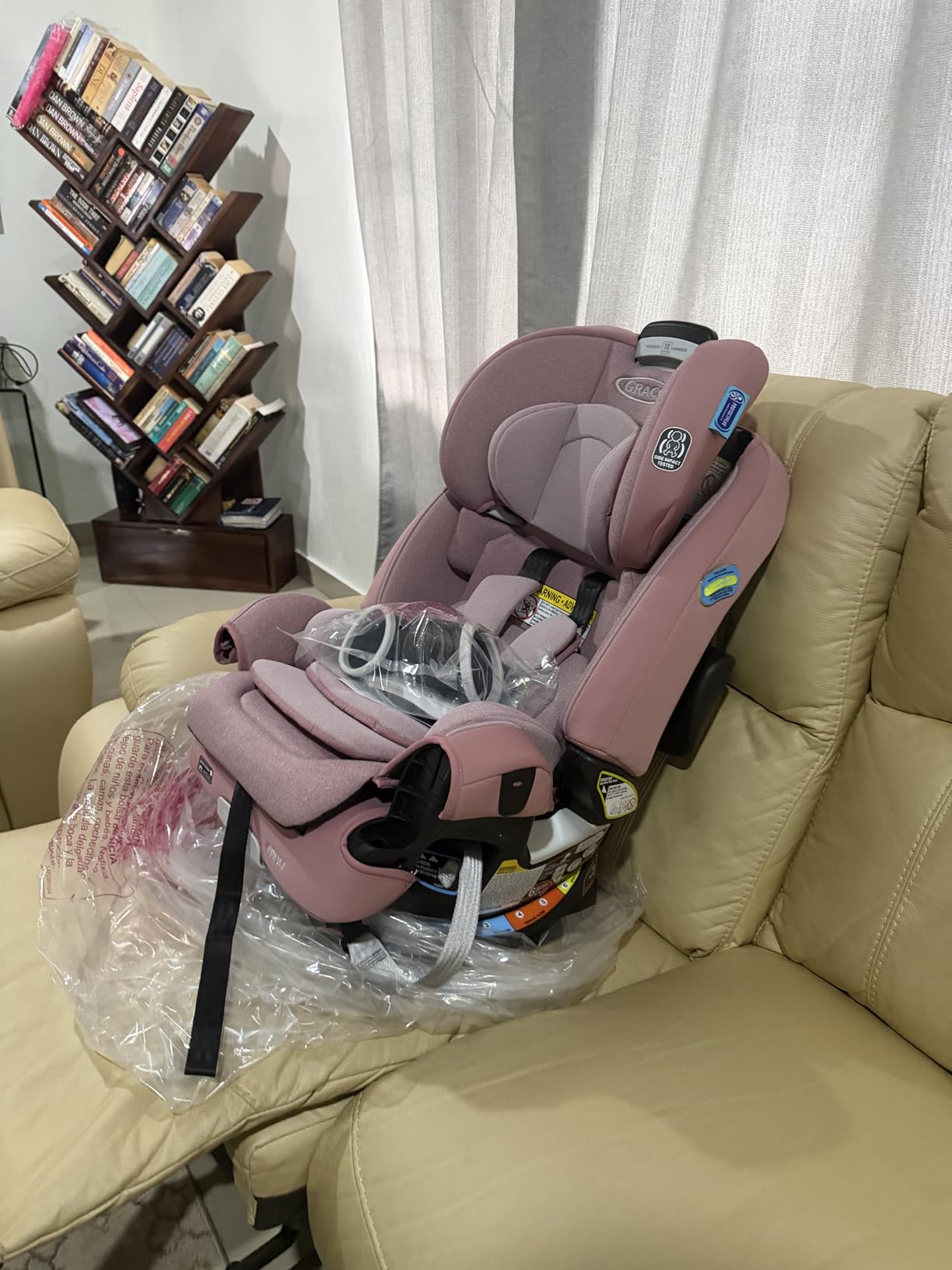 Graco 4Ever DLX 4-in-1 Car Seat, Charlie| Infant to Toddler Car Seat, with 10 Years of Use | Rear-Facing, Forward-Facing and Booster Modes | Safe, Comfortable and Convenient customer photo 1