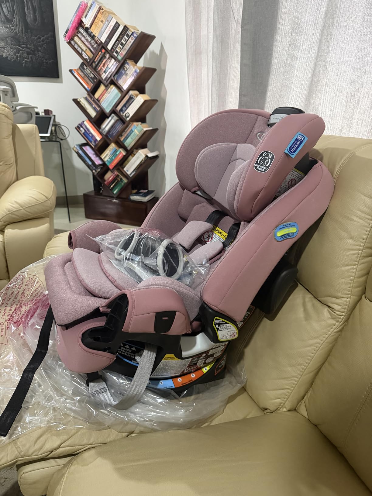 Graco 4Ever DLX 4-in-1 Car Seat, Charlie| Infant to Toddler Car Seat, with 10 Years of Use | Rear-Facing, Forward-Facing and Booster Modes | Safe, Comfortable and Convenient customer photo 2