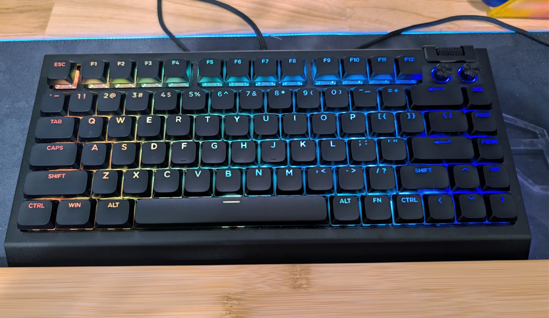 XVX Low Profile Black Keycaps, Shine Through Keycap Sets, Double Shot PBT Keyboard Keycaps Compatibility for 60% 75% 80% 85% 100% MX Switches Mechanical Keyboard- Only Key caps customer photo 2