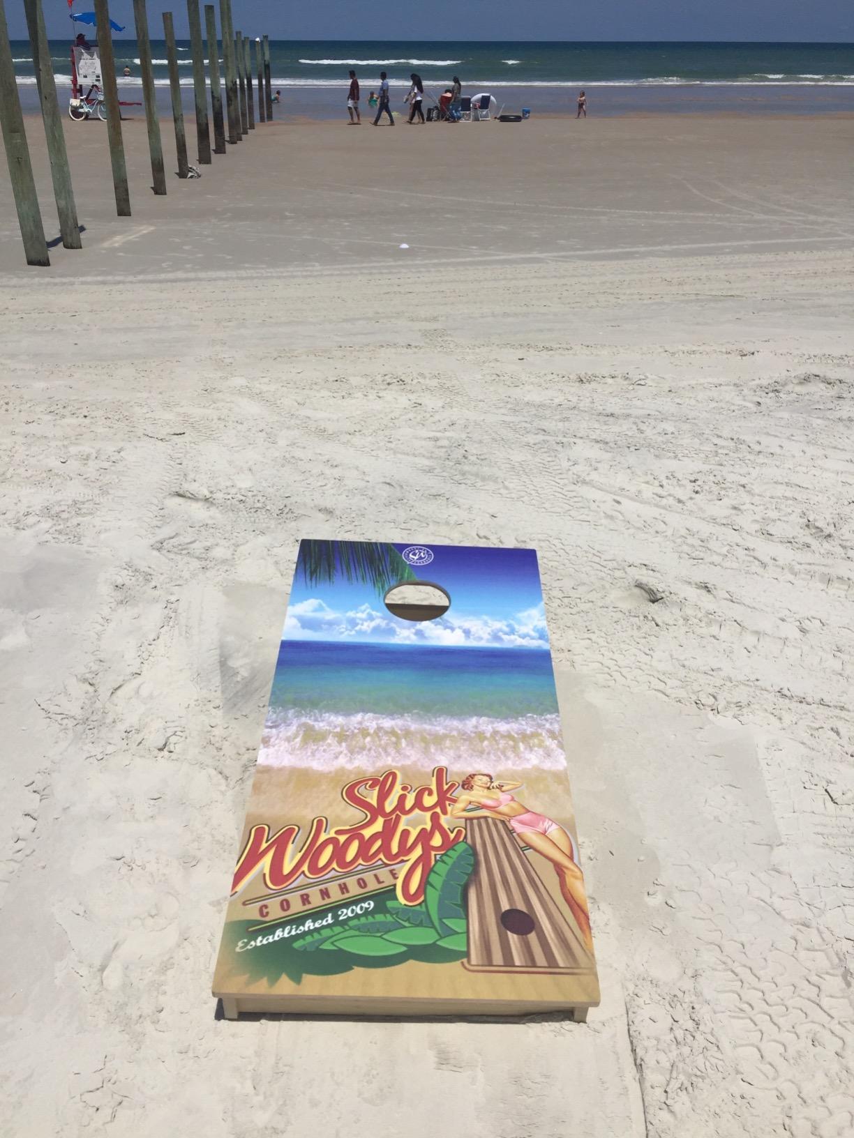 Slick Woody's Professional-Grade Cornhole Boards - 4'x2' Solid Wood Regulation customer photo 1