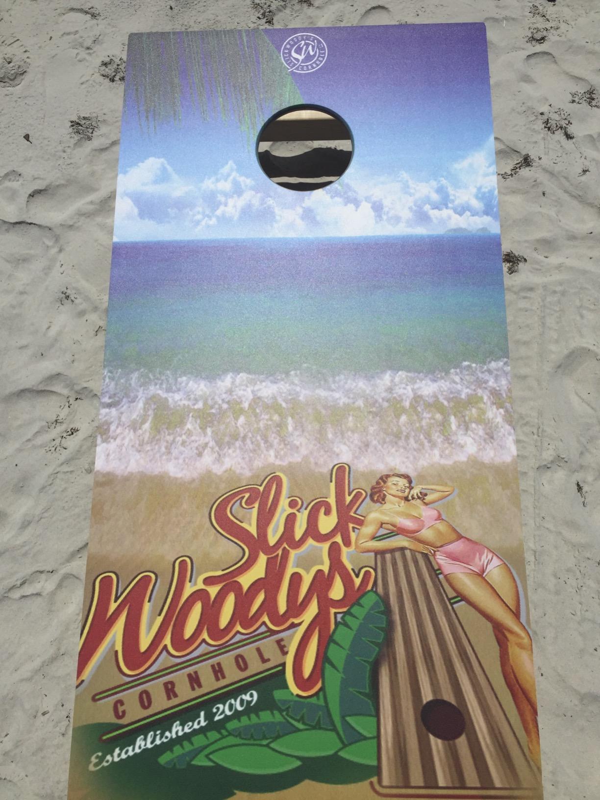 Slick Woody's Professional-Grade Cornhole Boards - 4'x2' Solid Wood Regulation customer photo 2