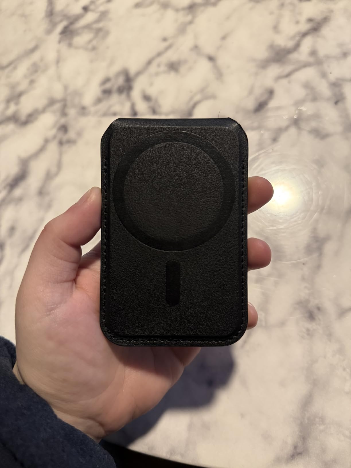 ESR for MagSafe Wallet with Stand, RFID Blocking, MagSafe Ring Included, 5 Cards Holder for Phone Case, Slim Magnetic Wallet for iPhone 17e/17/16/15/14/13/12 (Not for mini), Selected Samsung, Black customer photo 2
