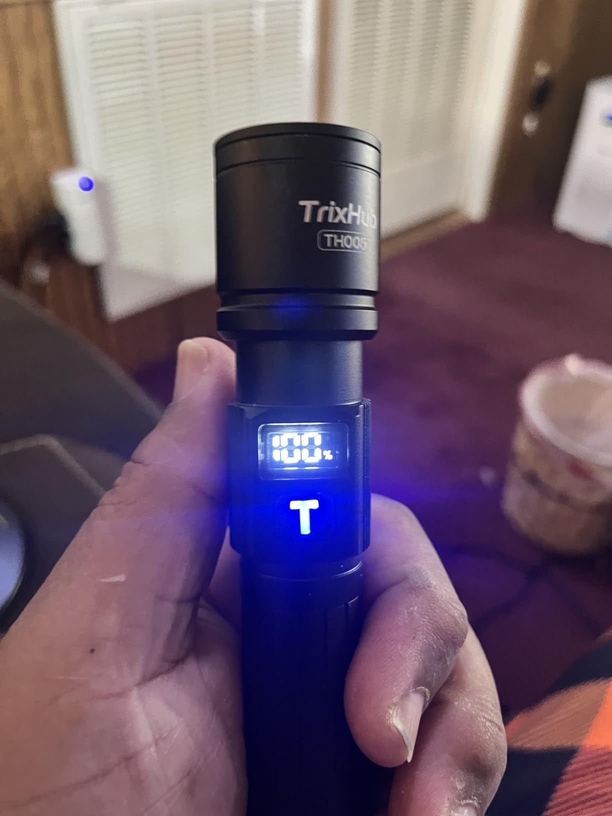 TrixHub Rechargeable Flashlights 2 Pack, Super Bright High Lumens Flash Light, 5 Modes Zoomable Linternas with LCD Digital Display, Powerful Handheld LED Flashlights for Home Emergencies Camping customer photo 1