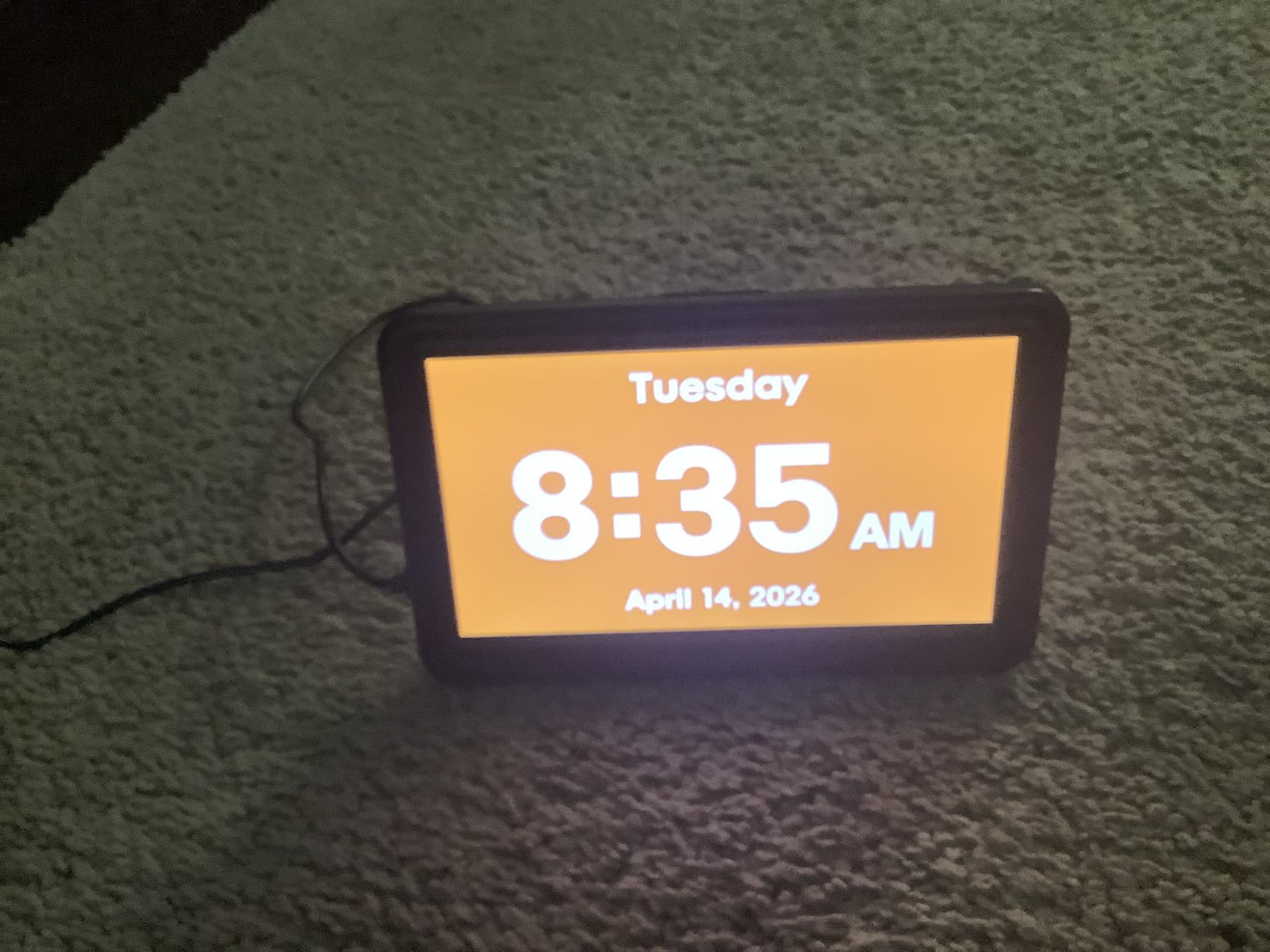 Clock with Day and Date for Elderly, 7