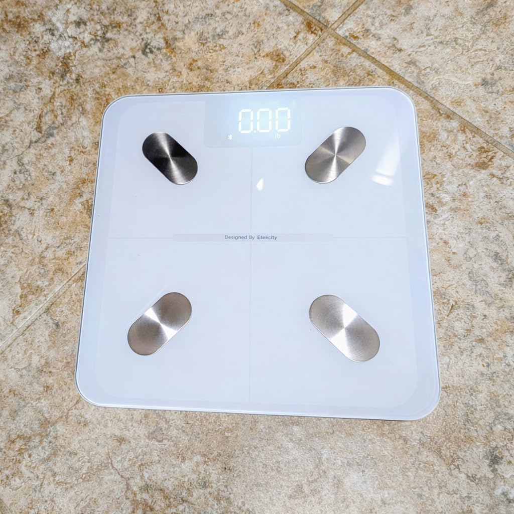 Etekcity Upgraded Smart Scale for Body Weight, FSA&HSA Eligible, Bathroom Digital Scale with BMI, Body Fat, Muscle Mass, 13 Metrics with a Large Display, Support Offline Mode and Apps Connection customer photo 1