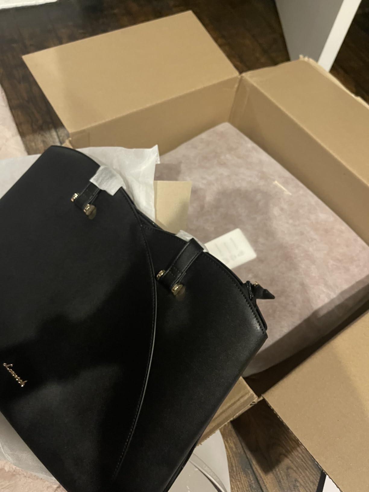 LOVEVOOK Work Tote Bag for Women, Vintage Leather Laptop Bag Teacher Tote Bag, Professional 15.6 Inch Computer Bag, Large Tote Purse Handbag With Laptop Compartment, Dark Brown customer photo 1
