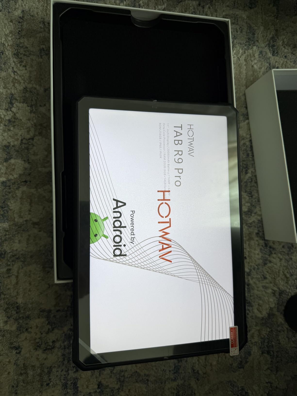 HOTWAV R9 Pro 2025 Rugged Tablet Android 14-2K 11 Inch 20080mAh Waterproof Tablet, 20GB+256GB/2TB SD Outdoor Tablets, 64MP+16MP Camera IP68&IP69K/Dual SIM 4G/WiFi 5/Face ID, GPS/OTG/Camping Lanten customer photo 1