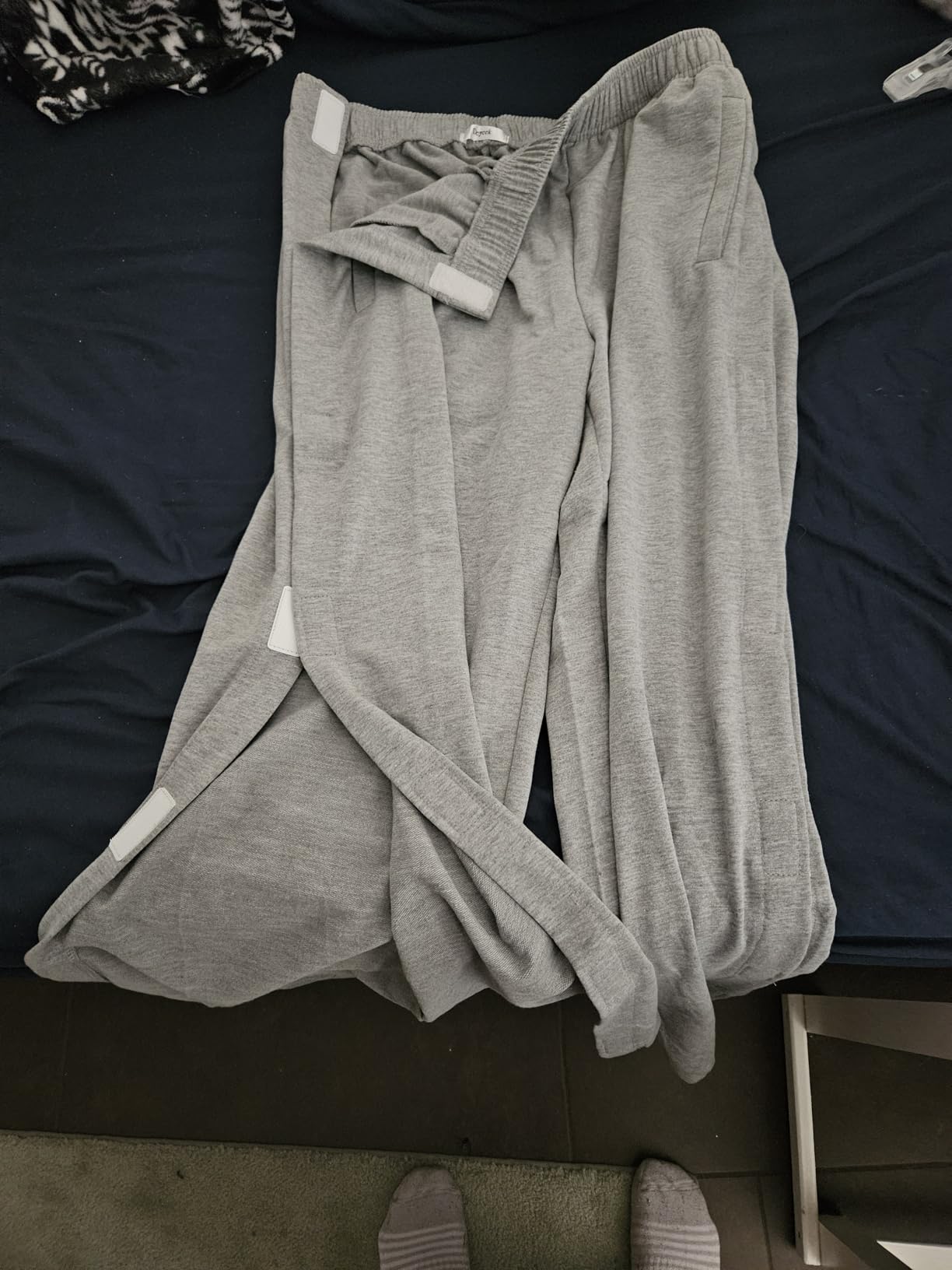 Deyeek Tear Away Pants for Women Side Full Open Sweatpants Loose Fit Casual Post Surgery Adaptive Clothing with Pockets customer photo 1
