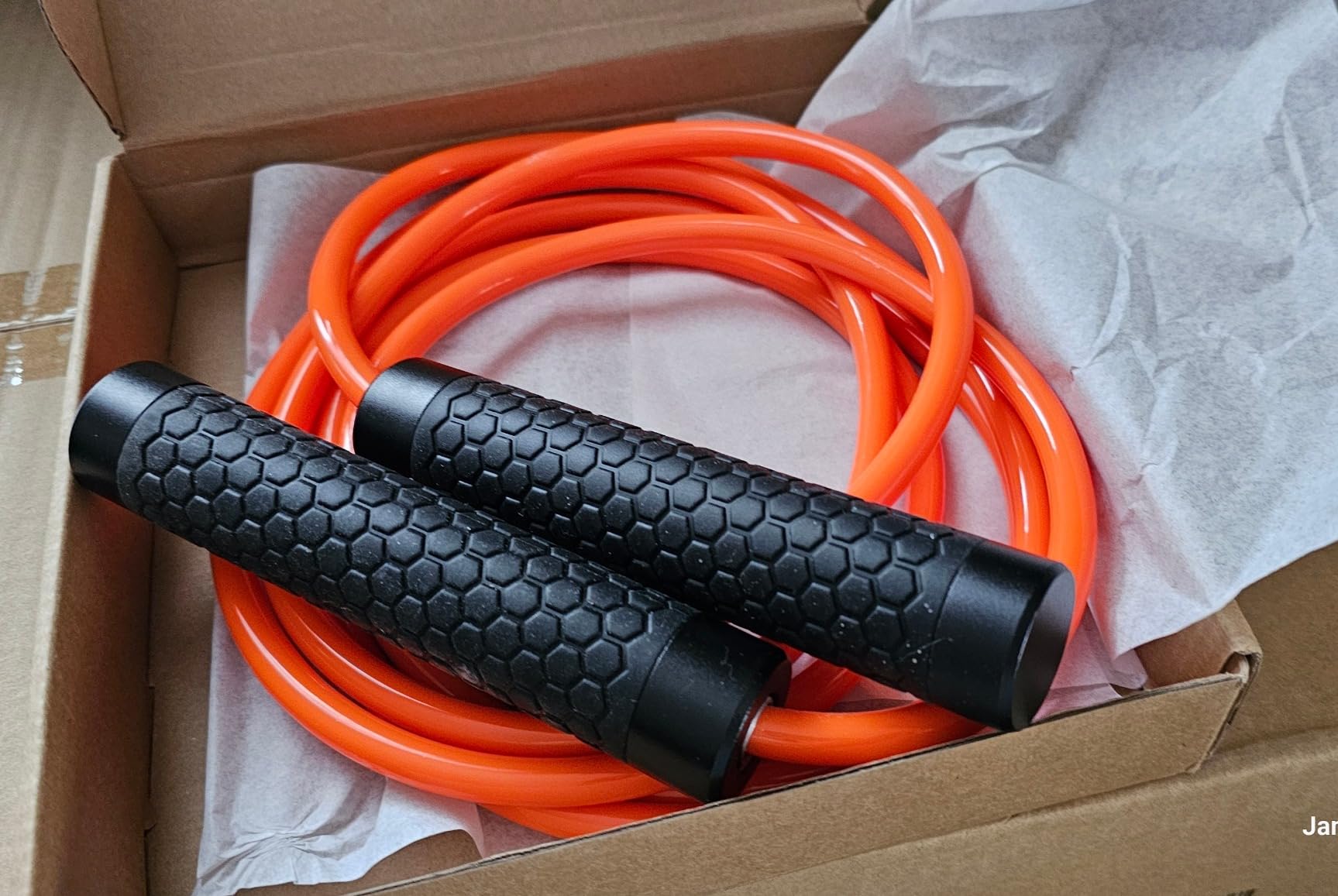 Jump Rope, Weighted Jump Rope for Men Women, Adjustable 1lb Heavy Skipping Ropes, Suitable for Boxing, Cardio, Home Fitness, Training Muscle, Home Gym Workout Equipment for Full Body Exercise customer photo 1
