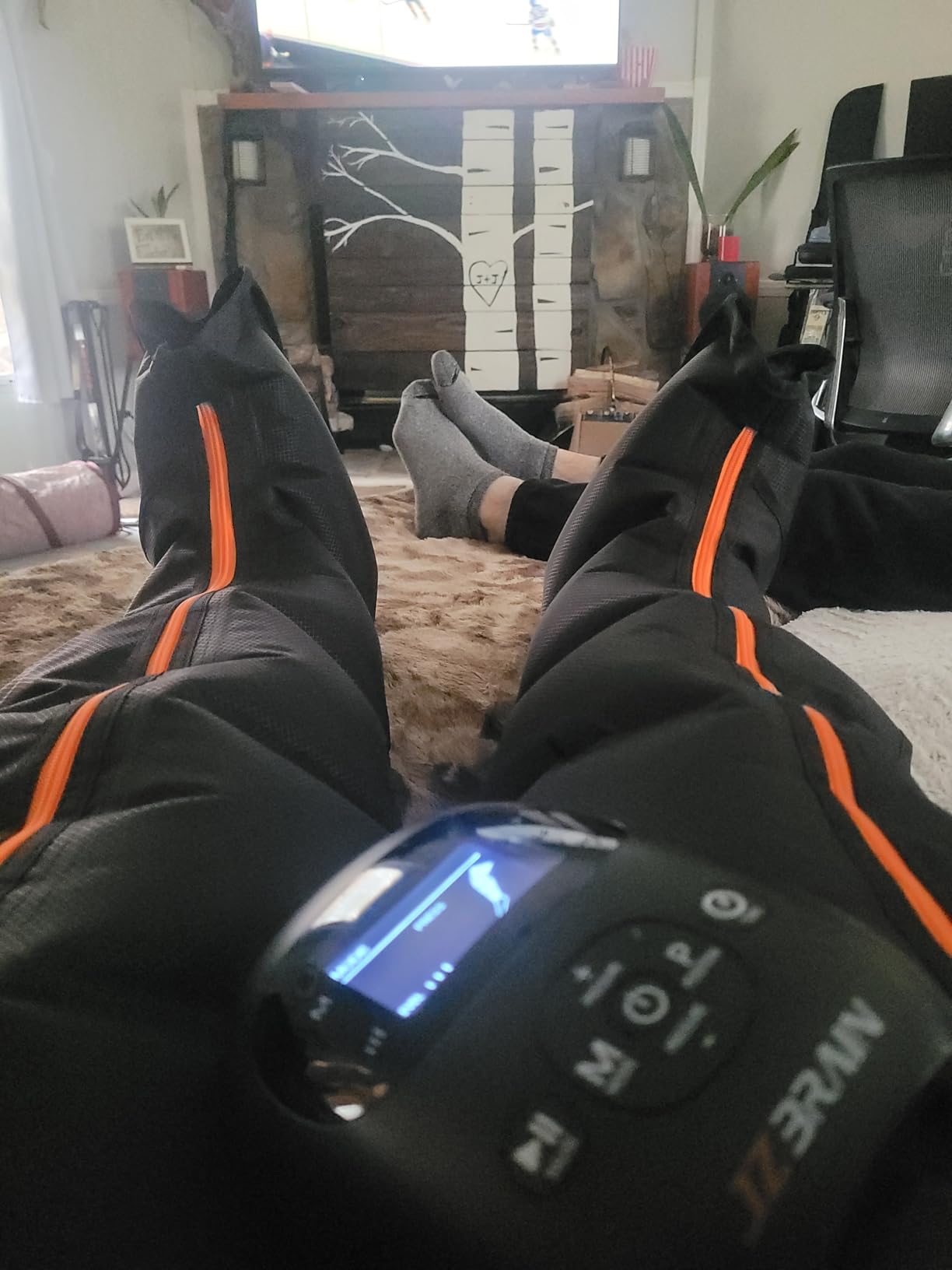 Cordless Leg Compression Massager for Circulation : Sequential Compression Boots for Massage Therapy & Fast Recovery - 8 Intensity, 6 Modes, 14 Positions for Athletes & Gym, FSA-HSA (Medium) customer photo 2