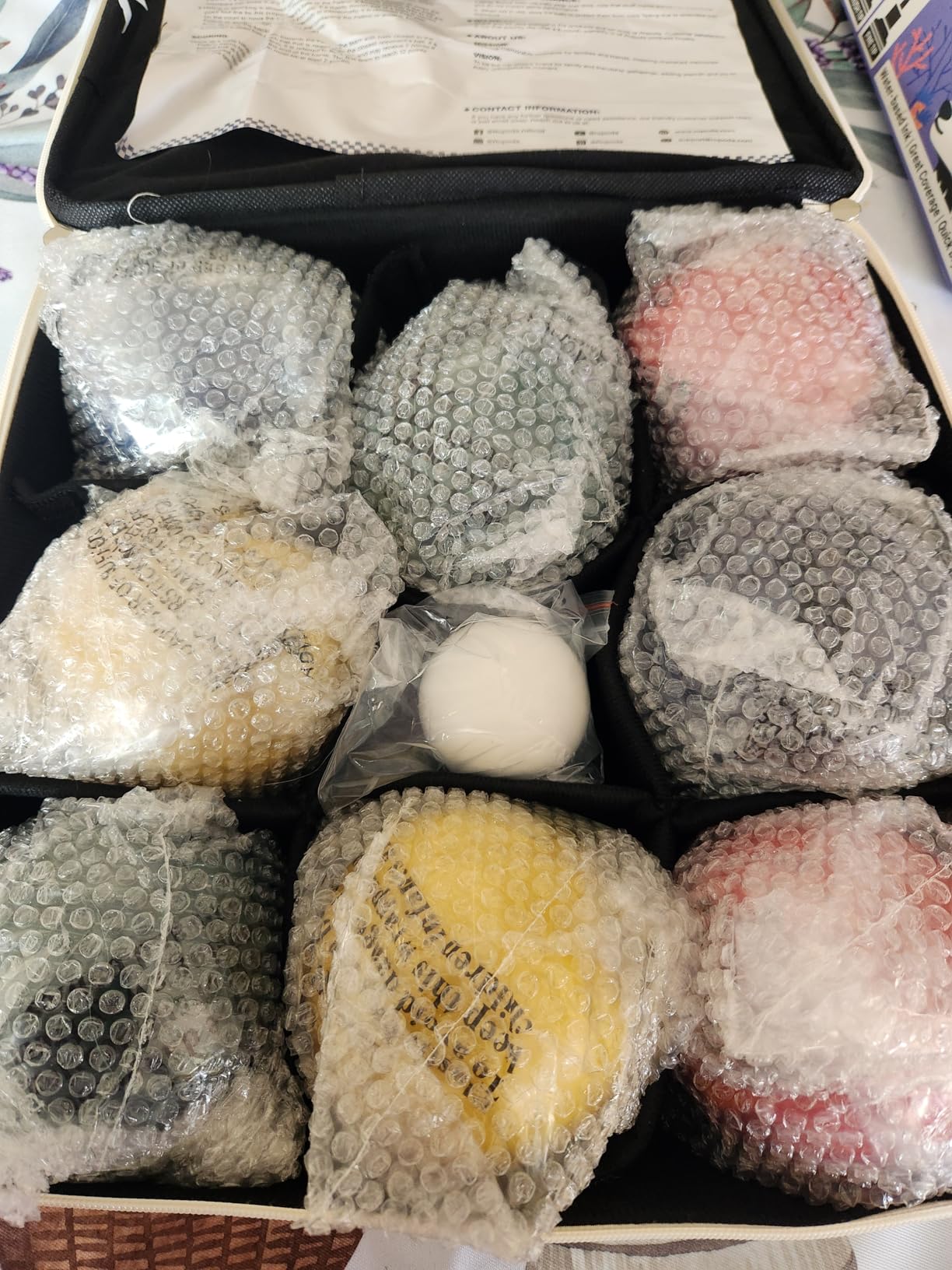 ropoda 107mm Bocce Ball Set Regulation Size and Weight with 8 Resin Bocci Balls, Resin Bocci Balls for Professional Tournament Competition, 60mm Pallino, Nine-Grid Shockproof Carrying Bag(2-8 Players) customer photo 1