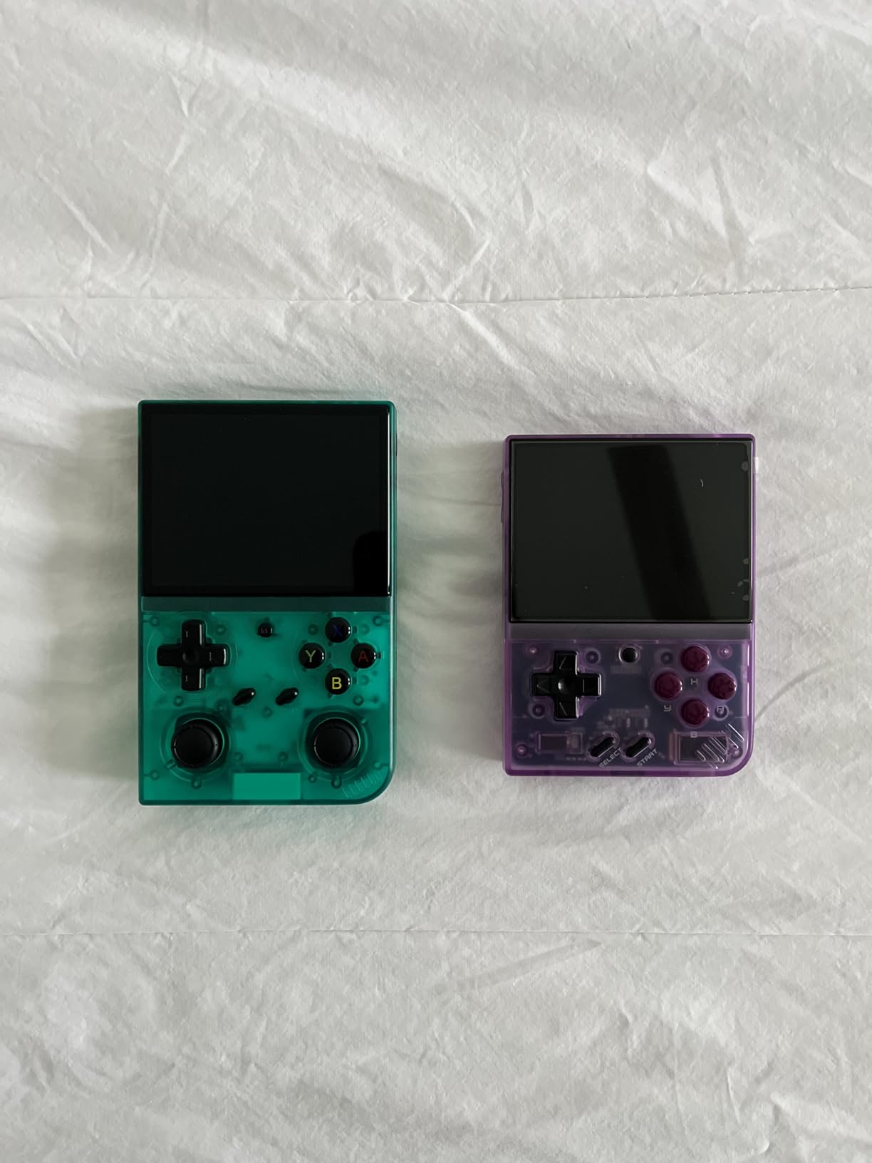 Miyoo Mini Plus OnionOS Handheld Game Console 3.5-inch 640*480 Screen 3000mAh Miyoo-mini+ with Portable Case Transparent Purple customer photo 2