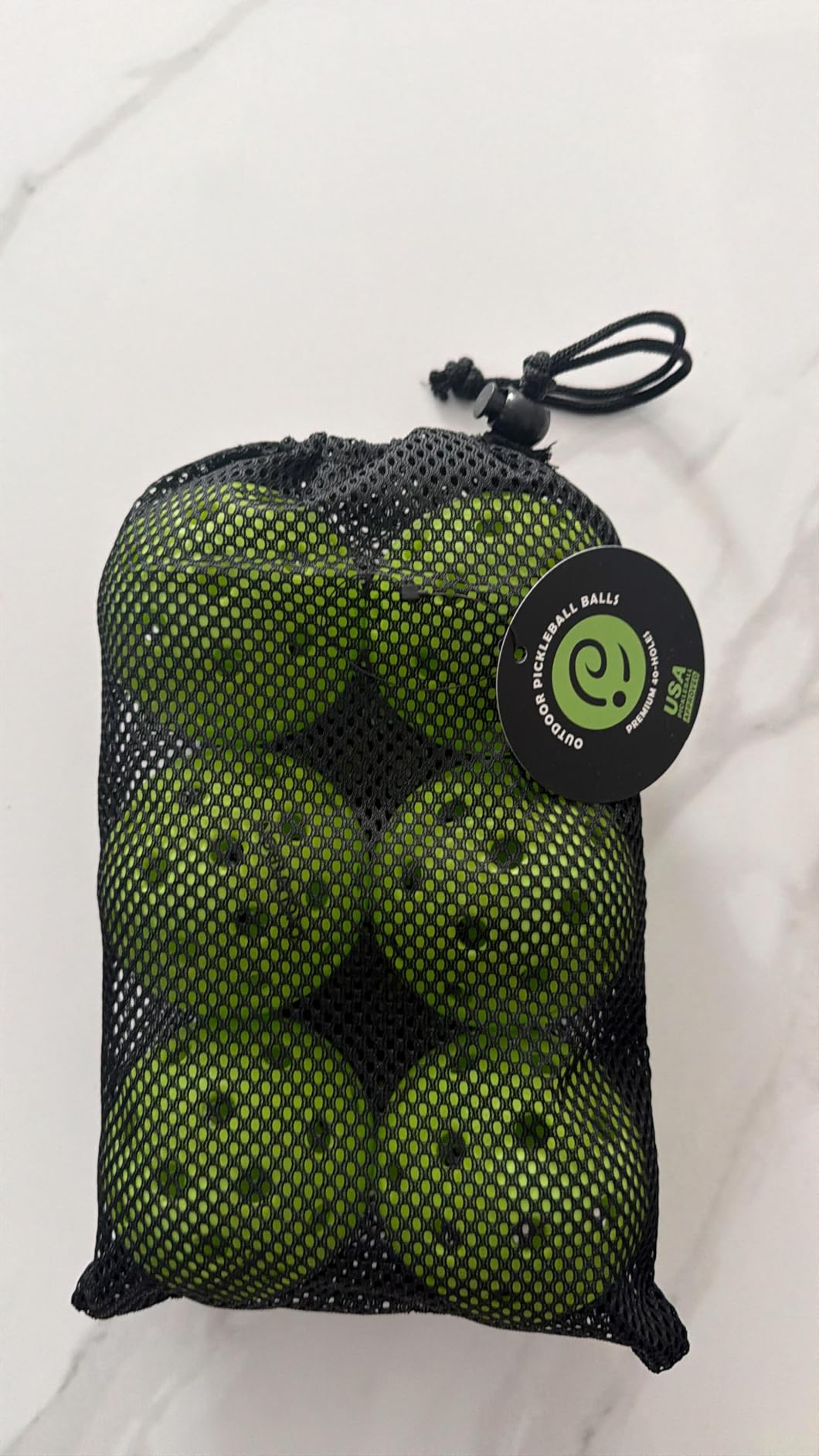 cyclotron 6-Pack Premium Pickleball Balls - USAP Approved, 40 Holes Outdoor/Indoor Pickle Balls with Bag, Perfectly Balanced, High Bounce True Flight, Pickle Ball for Tournament Play customer photo 1
