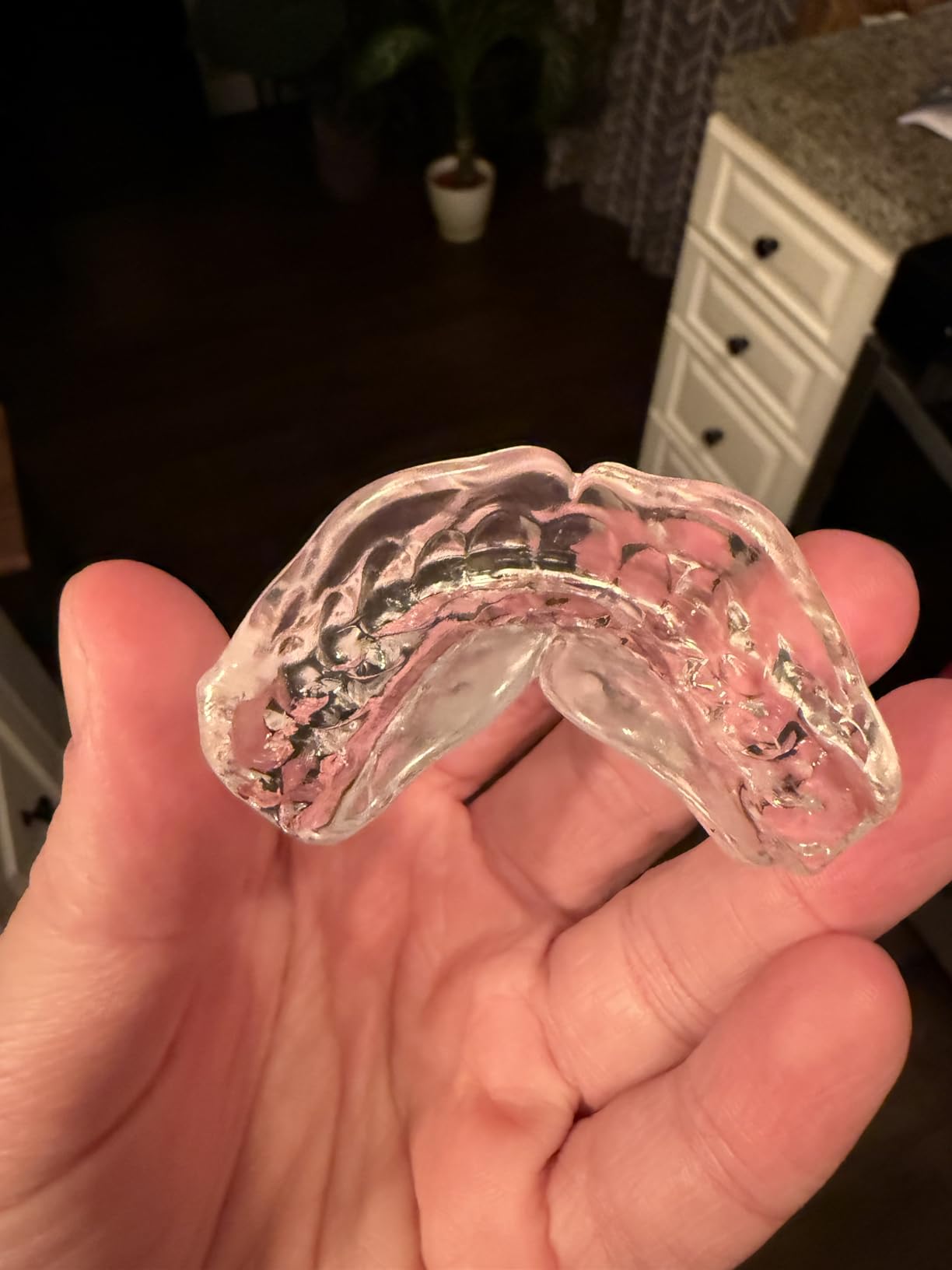 Mouth Guard for Grinding Teeth at Night: Moldable Dental Guard for Sleeping - Nighttime Protection for Teeth with 12 Cleaning Tablets customer photo 1